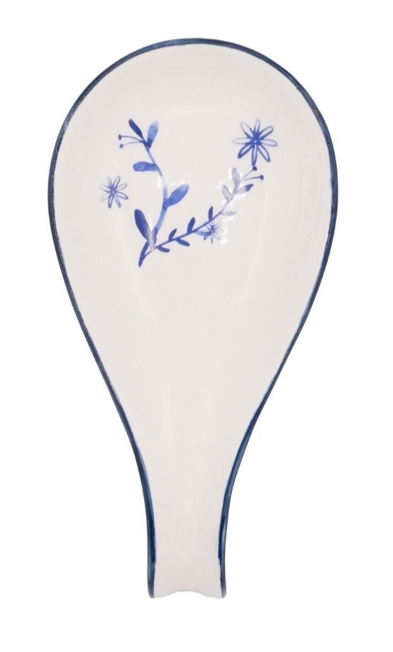 Floral Ceramic Spoon Rest 