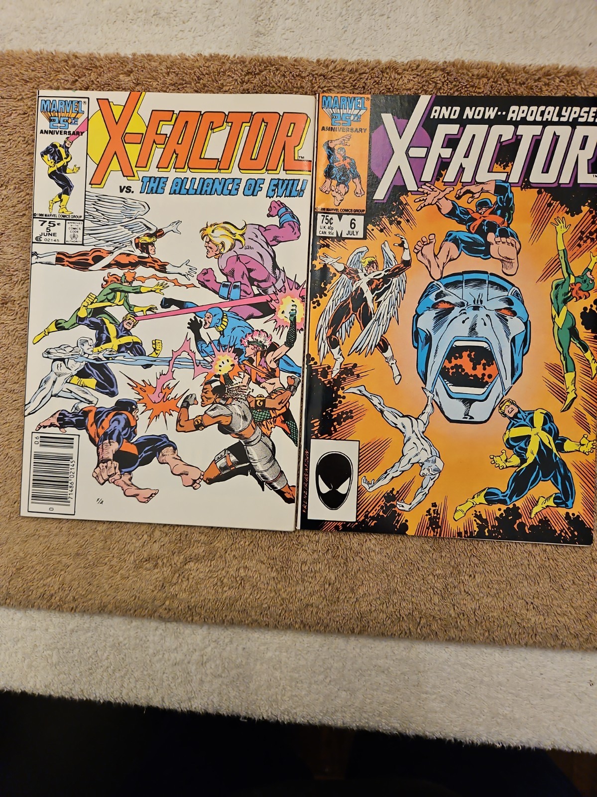 Marvel X-Factor #5 #6 Comics (1986) First Appearance of Apocalypse
