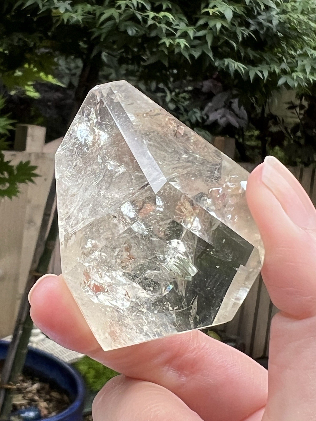 Brazilian Caramel Citrine Double Terminated Point AAA+ 79g 34 Rainbow