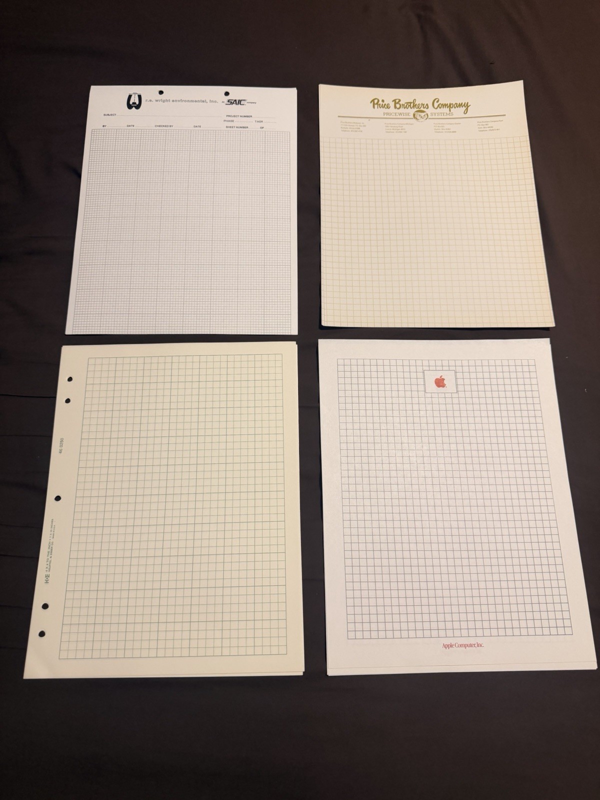 Letterhead 20 Sheets Of MULTI GRAPH (2) 1980s Vintage Stationery Unused Lot