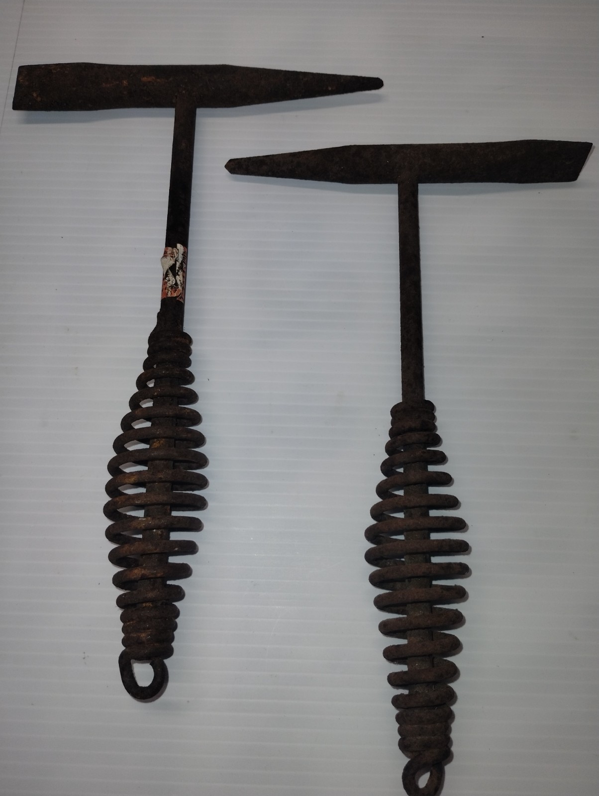 TWO Vintage Welder\'s Chipping Slag Hammer Welding Chipper Blacksmith