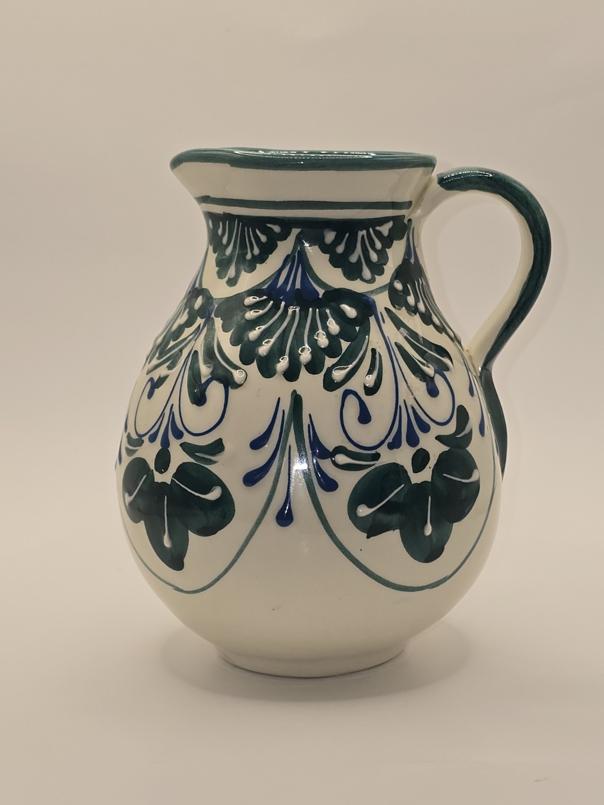 Vintage Ceramic  Hnos Pedraza Elcinto Pitcher Made In Spain Hand Painted