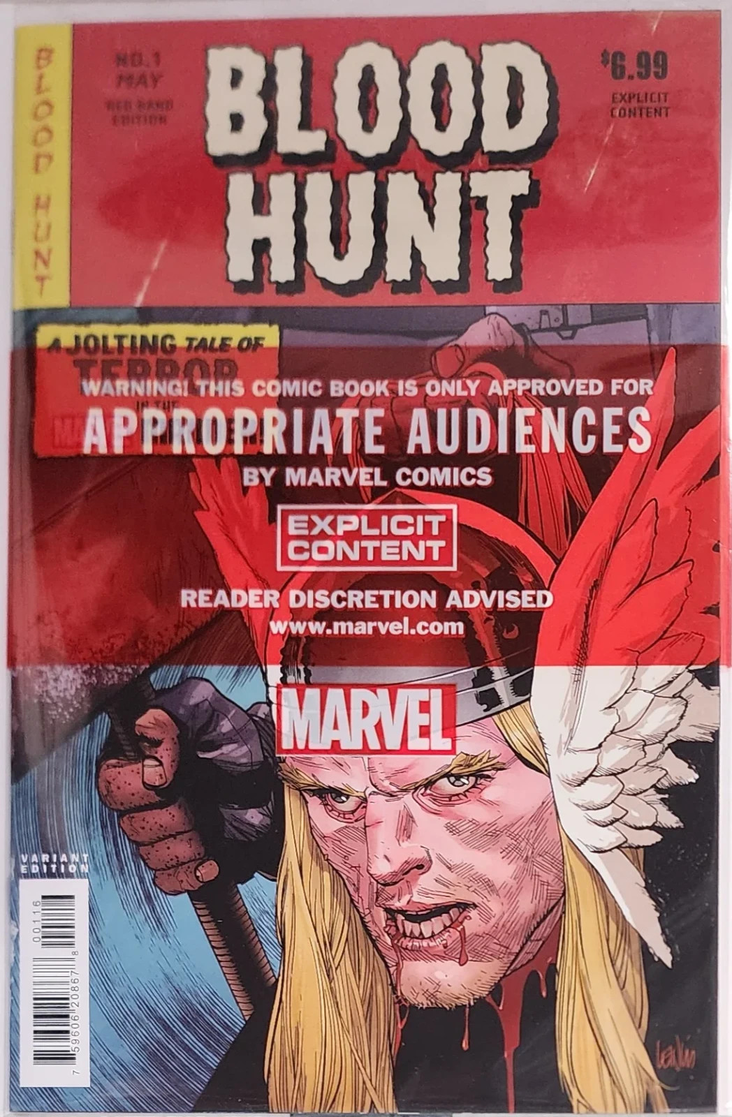 Blood Hunt (Red Band) #1 1:25 Leinil Francis Yu Bloody Homage Variant Sealed NM Blood Hunt (Red Band) #1 1:25 Leinil Francis Yu Bloody Homage Variant Sealed NM