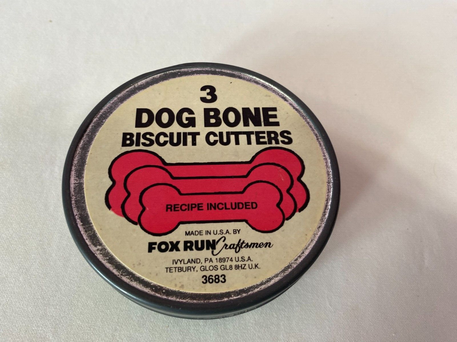 Fox Run 3 Dog bone Biscuit Cutters (LL) Fox Run 3 Dog bone Biscuit Cutters (LL)