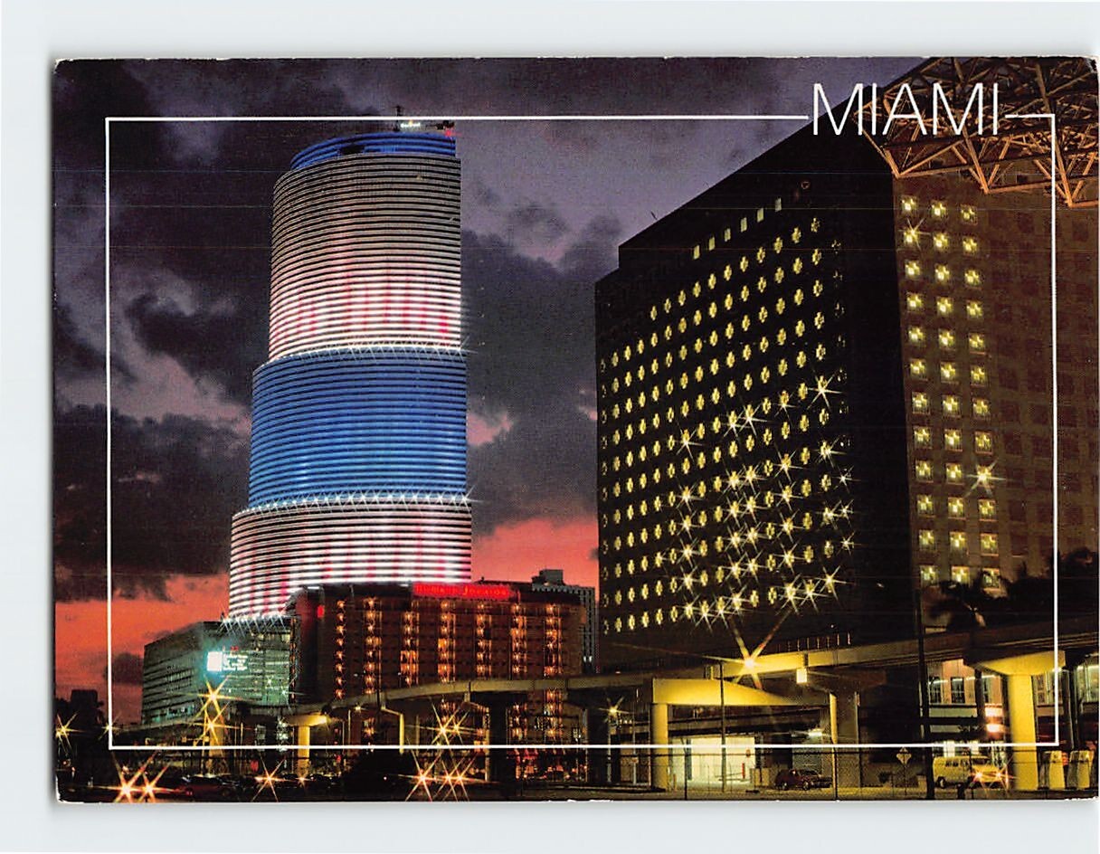Postcard  Miami Skyline Florida