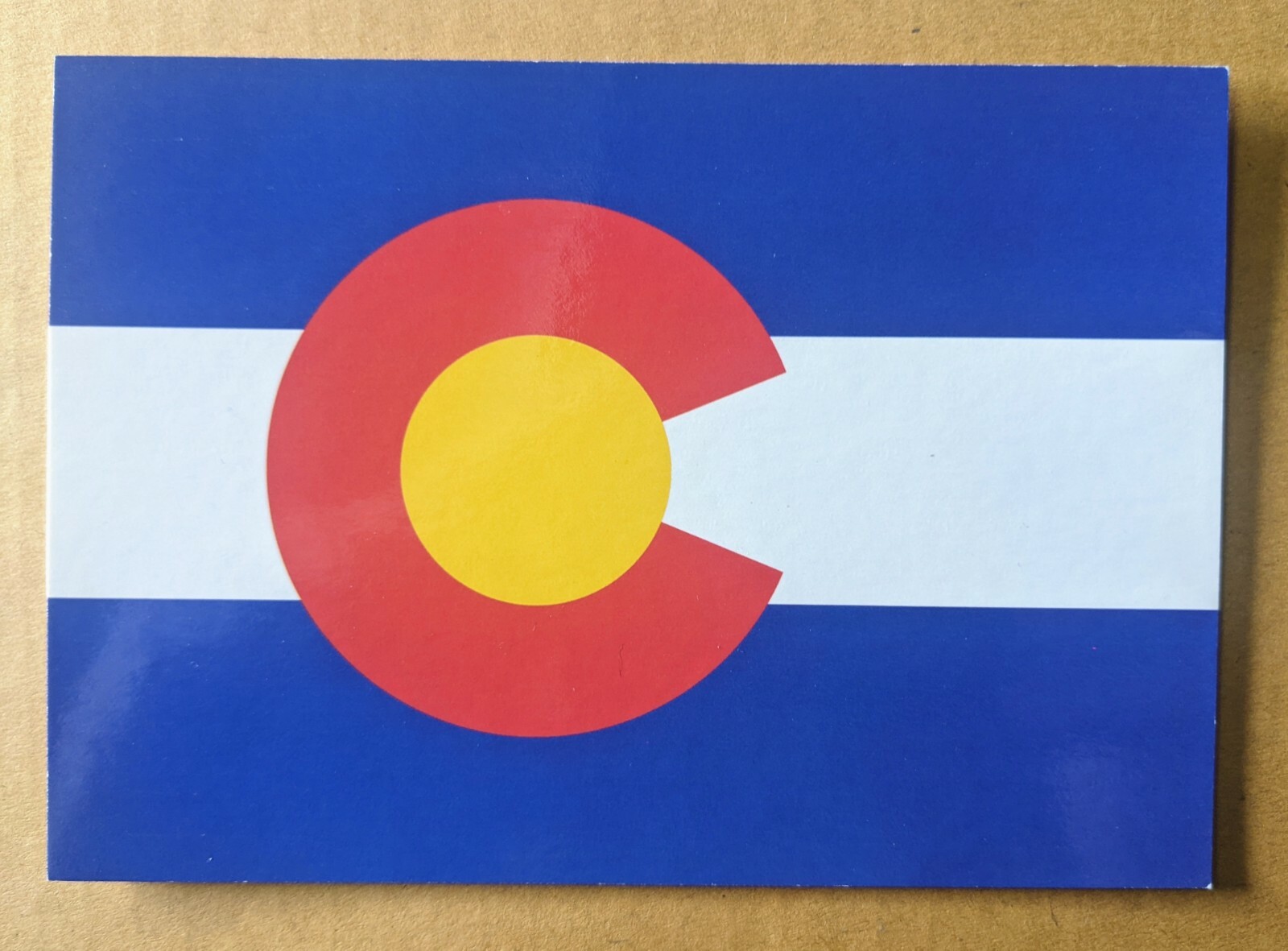 Postcard CO: State Flag of Colorado