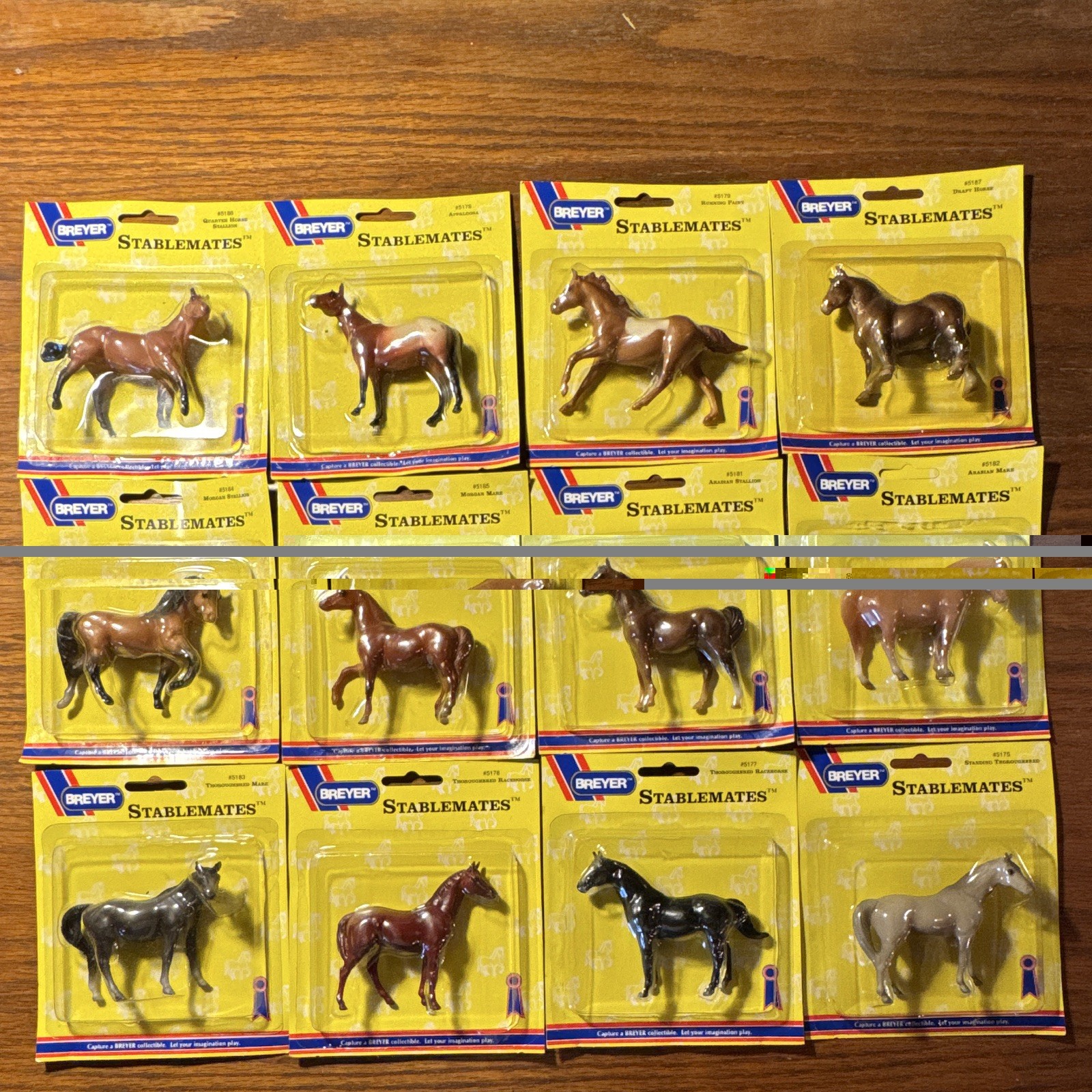 Breyer Stablemates Horse Model Figures 12 Pack Assorted Sealed on Cards 1994