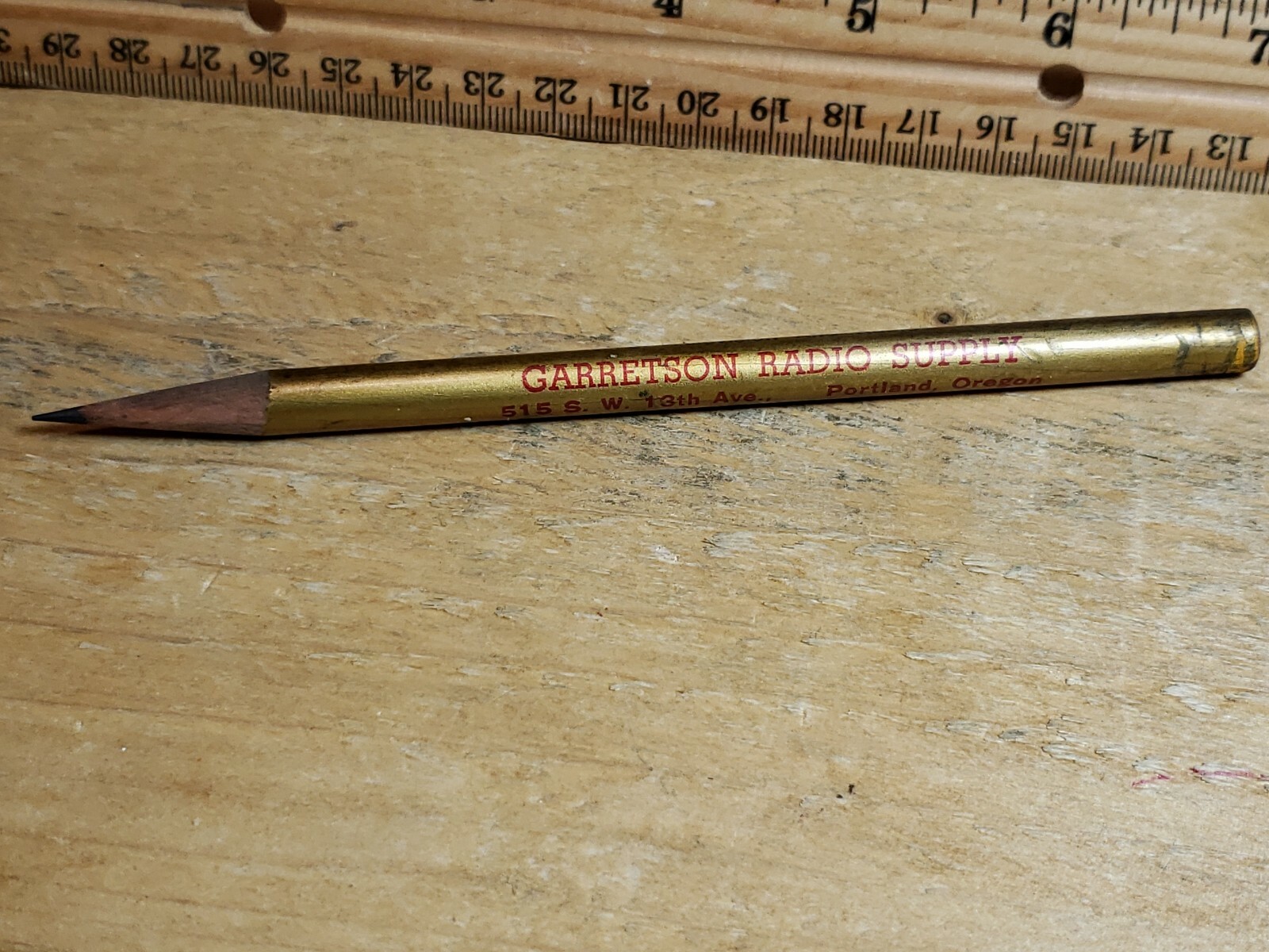 Vintage GARRETSON RADIO SUPPLY-PORTLAND, OR TUNG-SOL ELECTRON Advertising Pencil
