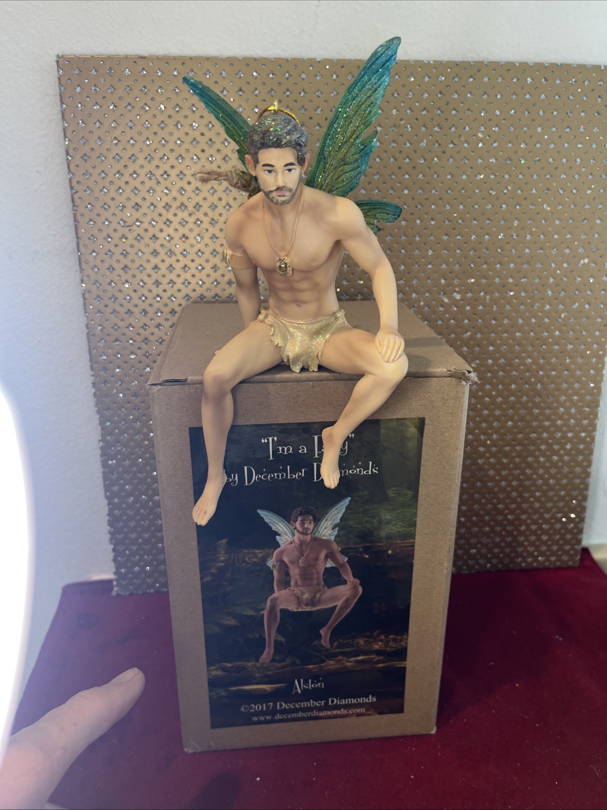 DECEMBER DIAMONDS Alston Christmas Ornament Male I'm A Fairy 2017 Original Box