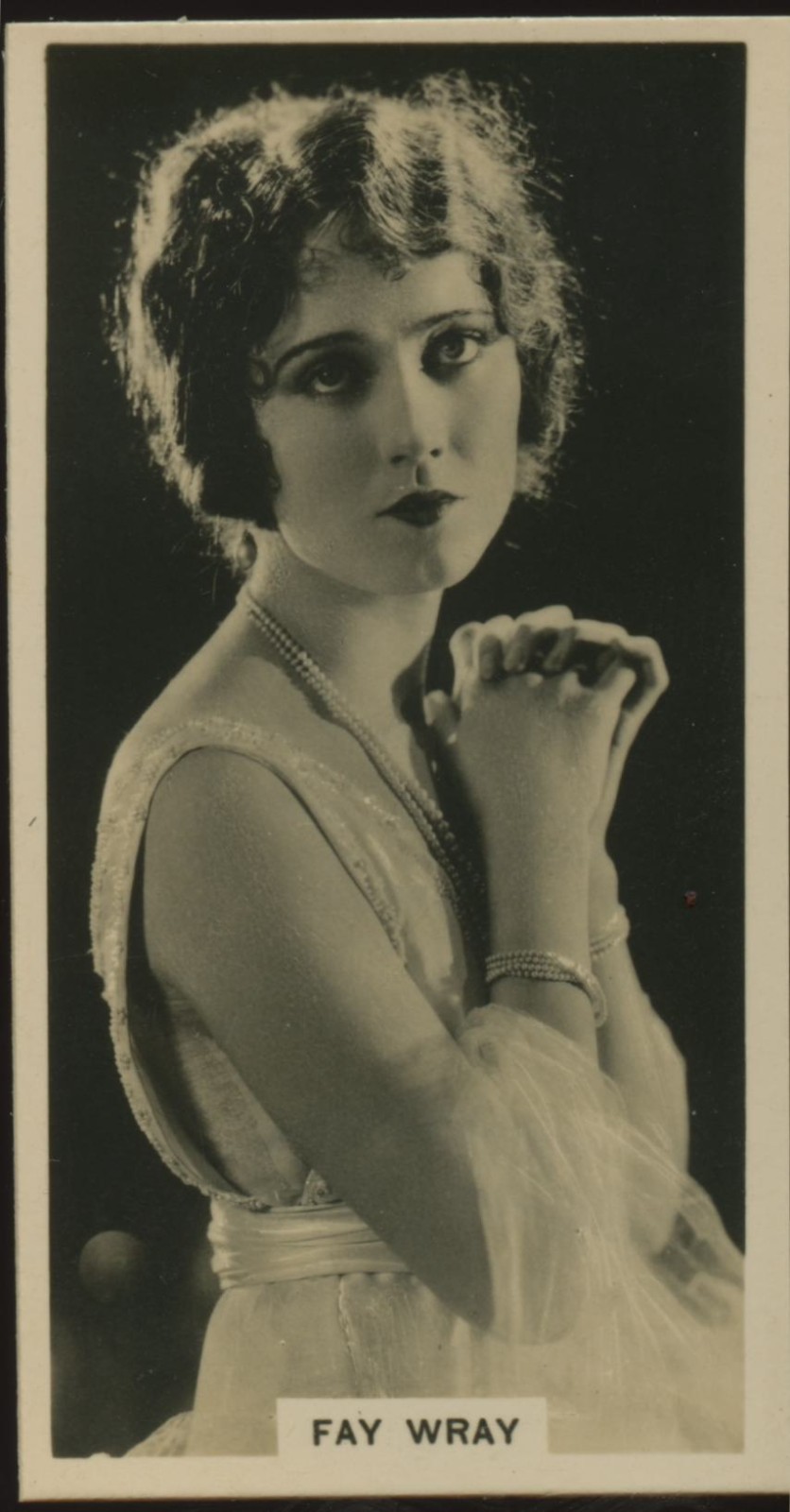 1929 Carreras Paramount Stars #3 Fay Wray Vintage Tobacco Card Pre-King Kong