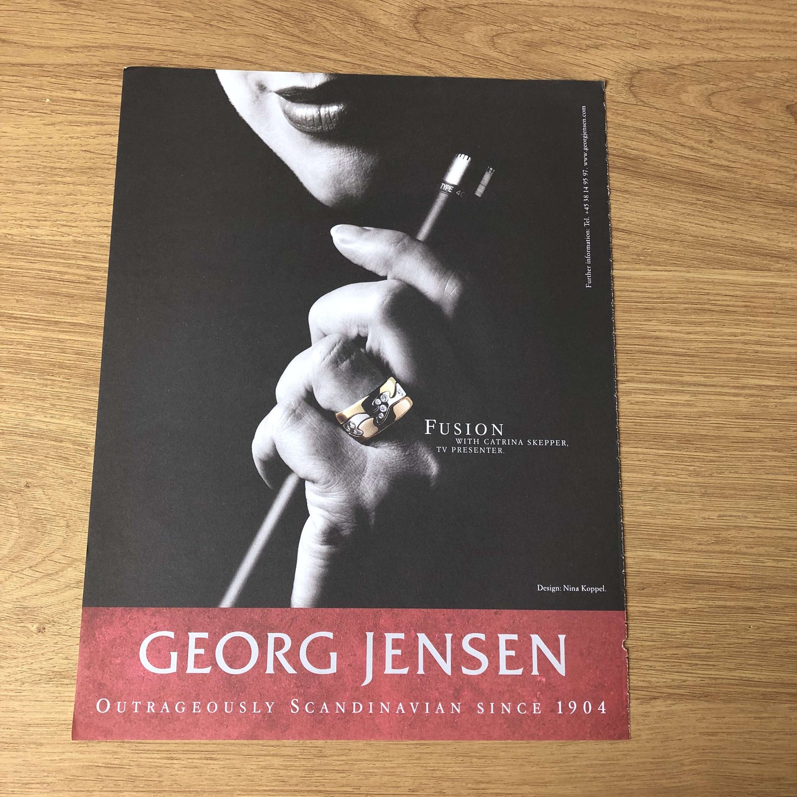FASH08 MAGAZINE ADVERT 12X9 GEORG JENSEN: FUSION RING