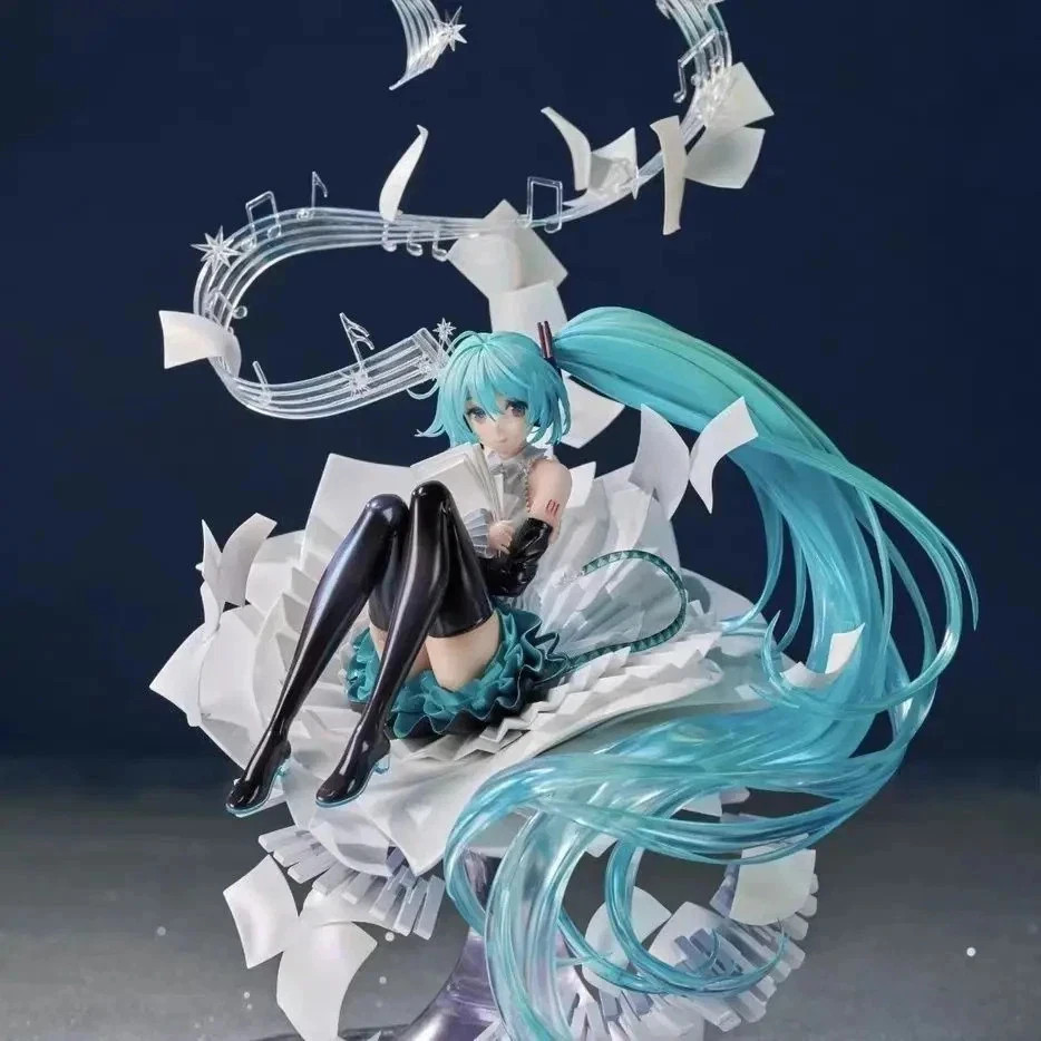 35CM Hatsune Miku Anime PVC Action Figure GK Beautiful Girl Collectible Statue