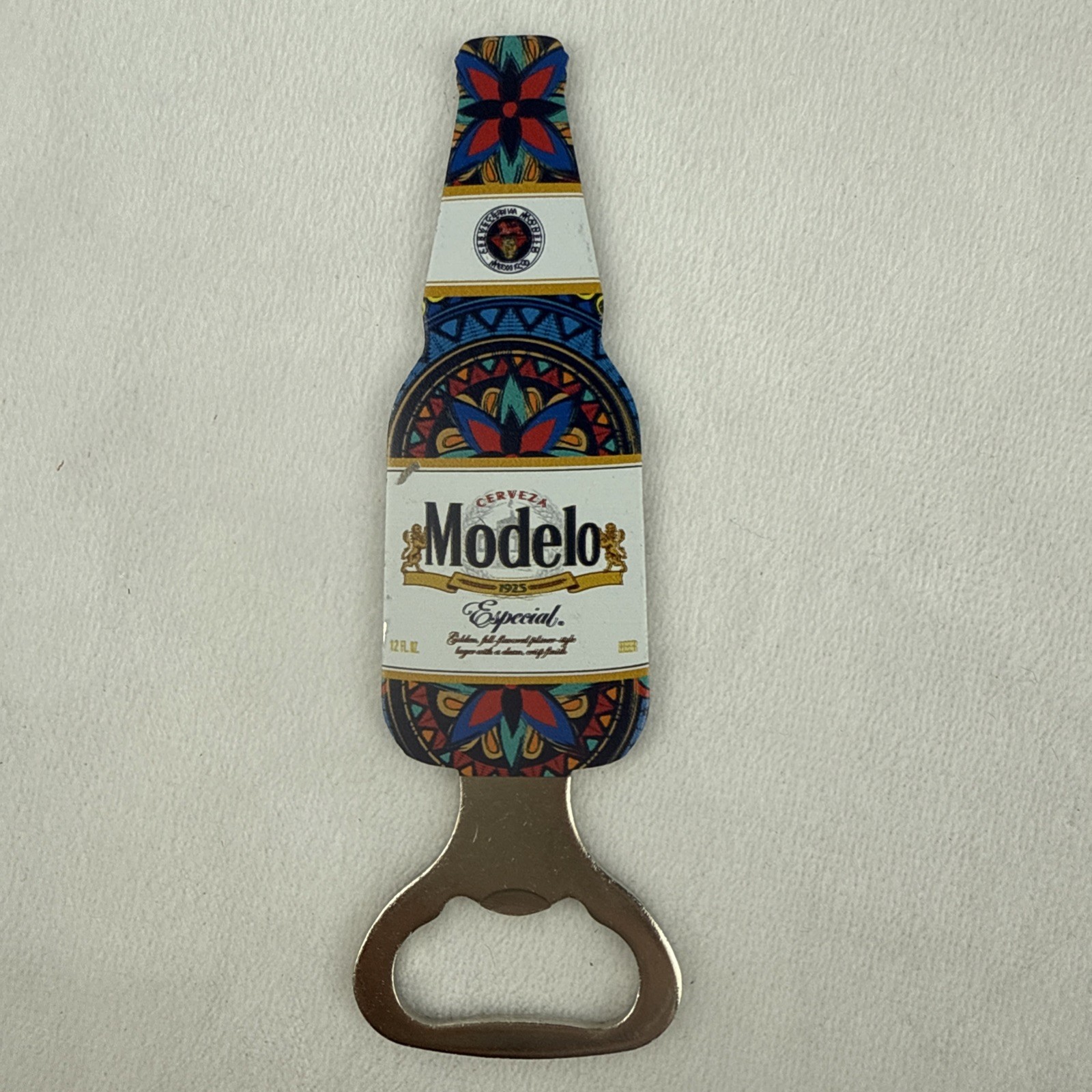 Modelo Cerveza Especial Beer Bottle Opener Multicolor Metal NEW