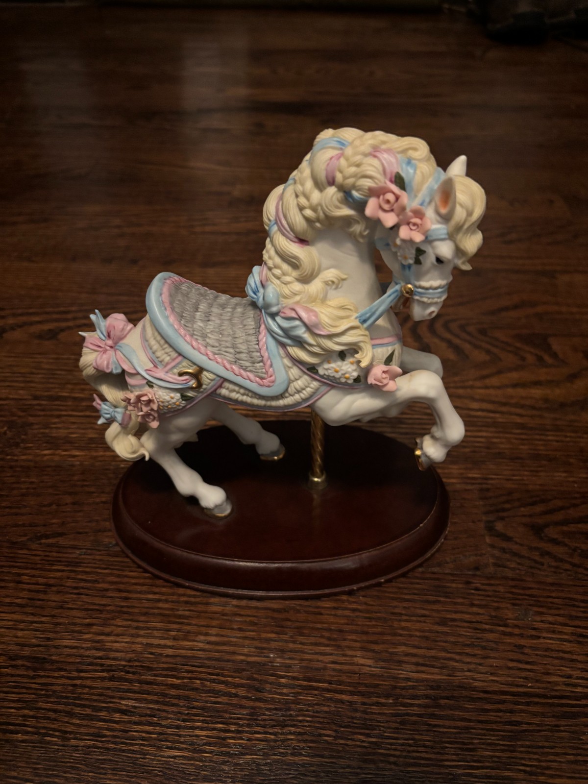 Vintage Carrousel Horse Figurine Fine Porcelain World Showcase Gift Collection
