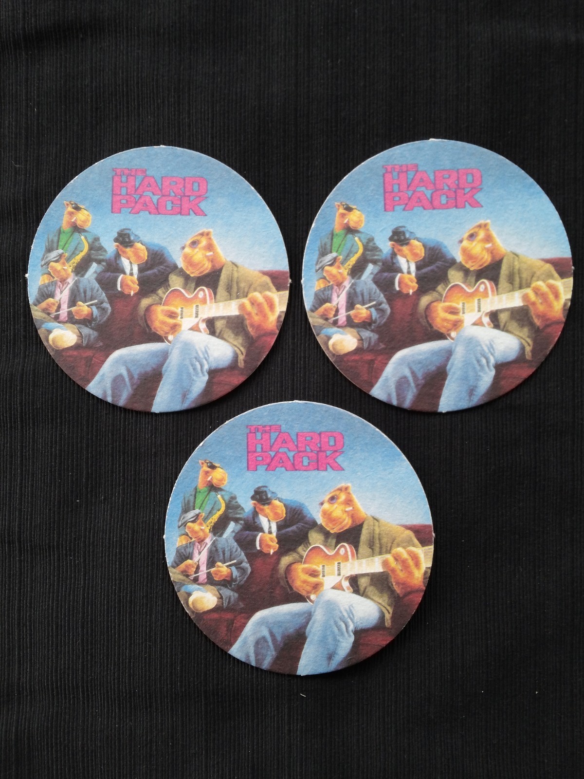 3 Camel Cigarette Round Cardboard Coasters