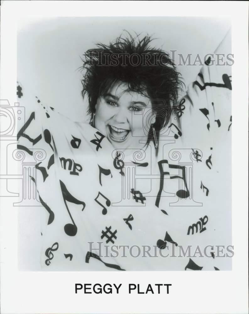 1989 Press Photo Peggy Platt, Seattle Comedian - lrp91468 1989 Press Photo Peggy Platt, Seattle Comedian - lrp91468