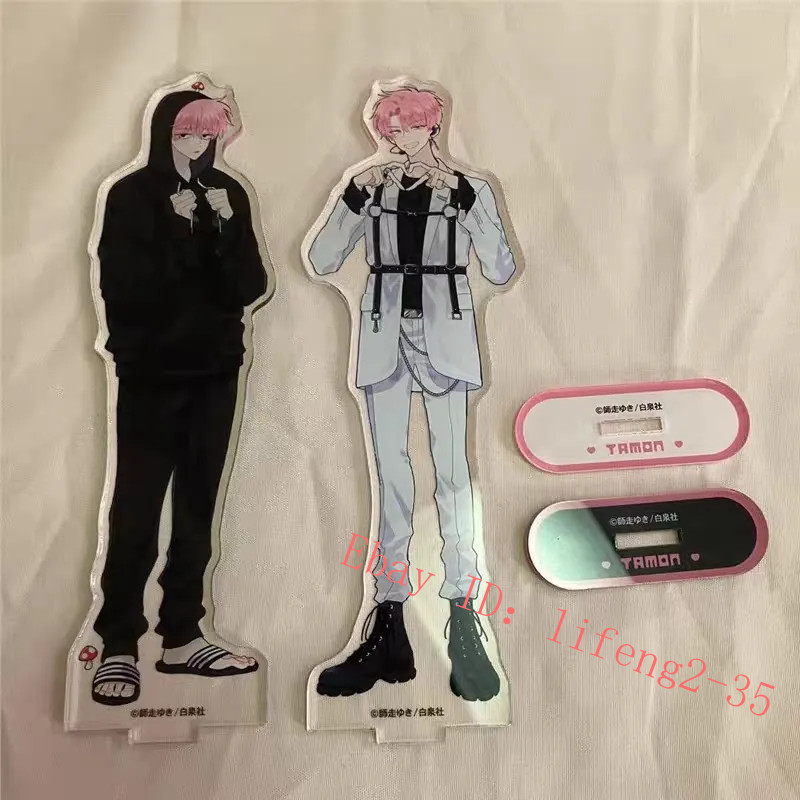 2Pcs/set Tamon's B-Side Fukuhara Tamon Acrylic Figure Stand Model Replica