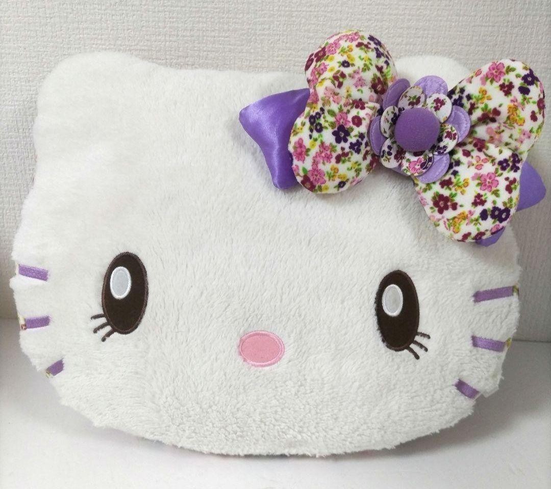 Universal Studios Japan Limited Hello Kitty Face Big Cushion Plush Vintage USJ