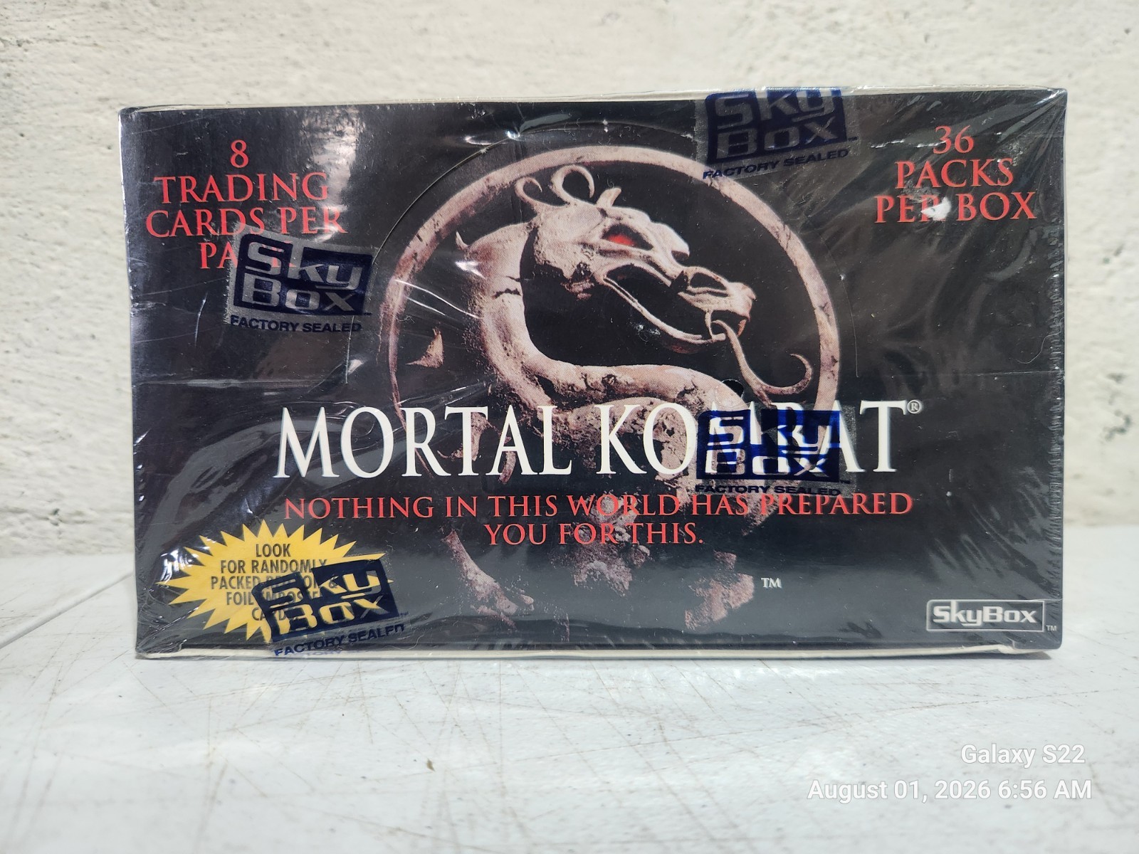 NEW SEALED 1995 Skybox Mortal Kombat Movie Factory Trading Card Box
