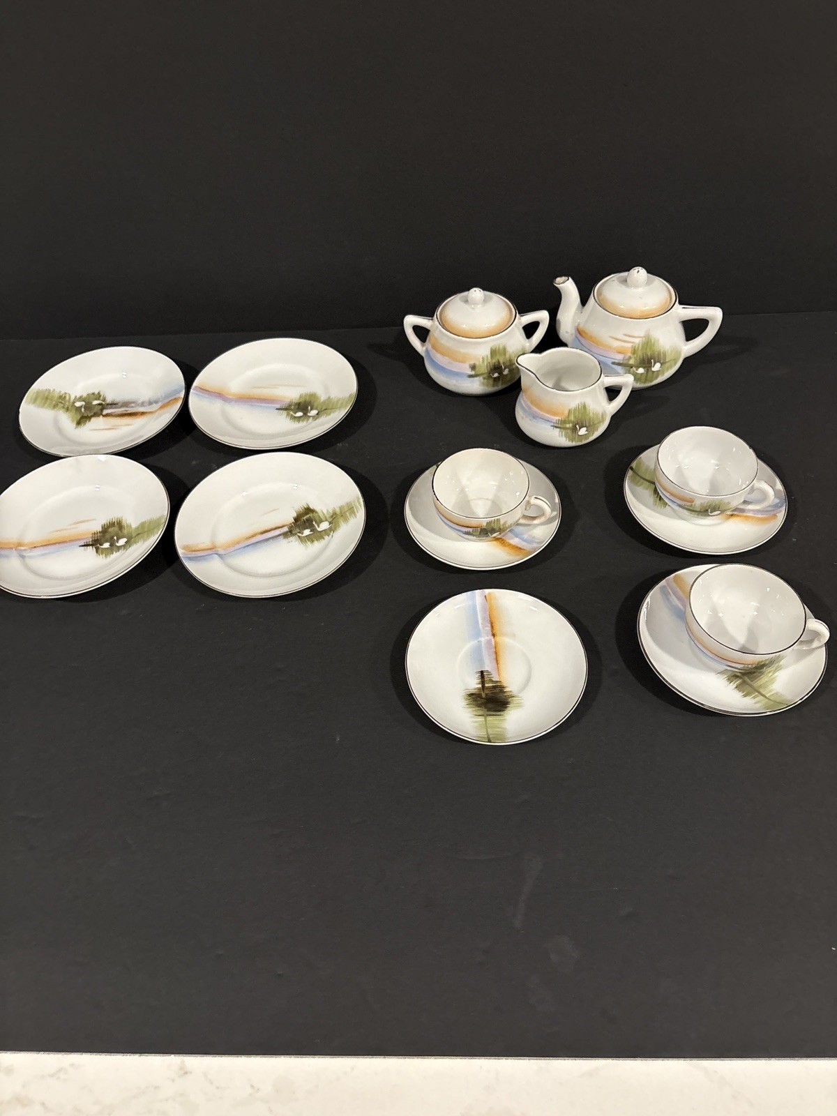 Vintage Meito China Hand Painted Tea Set – Made in Japan