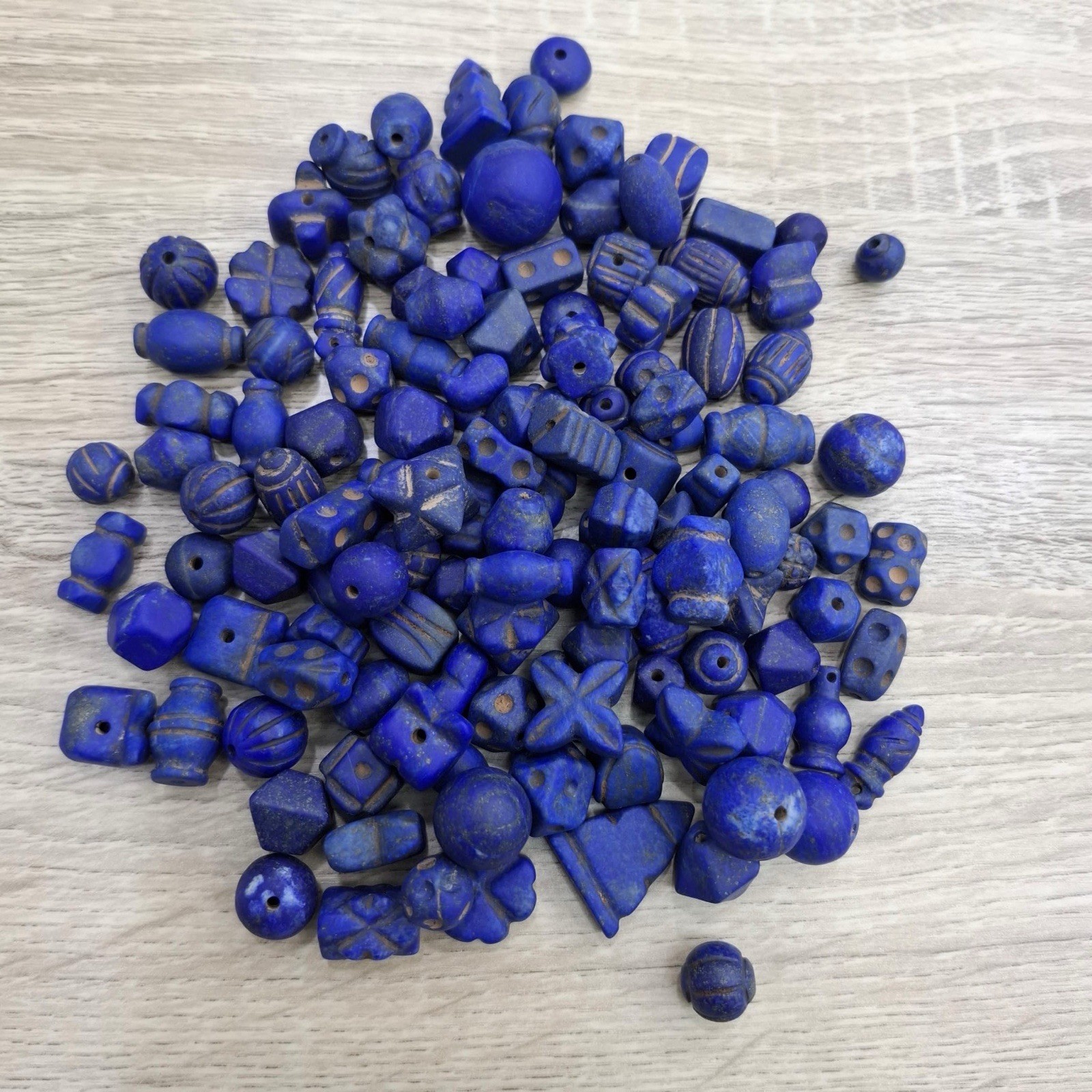 Ancient Lapis Lazuli Beads 500 BC Afghan Historical Jewelry