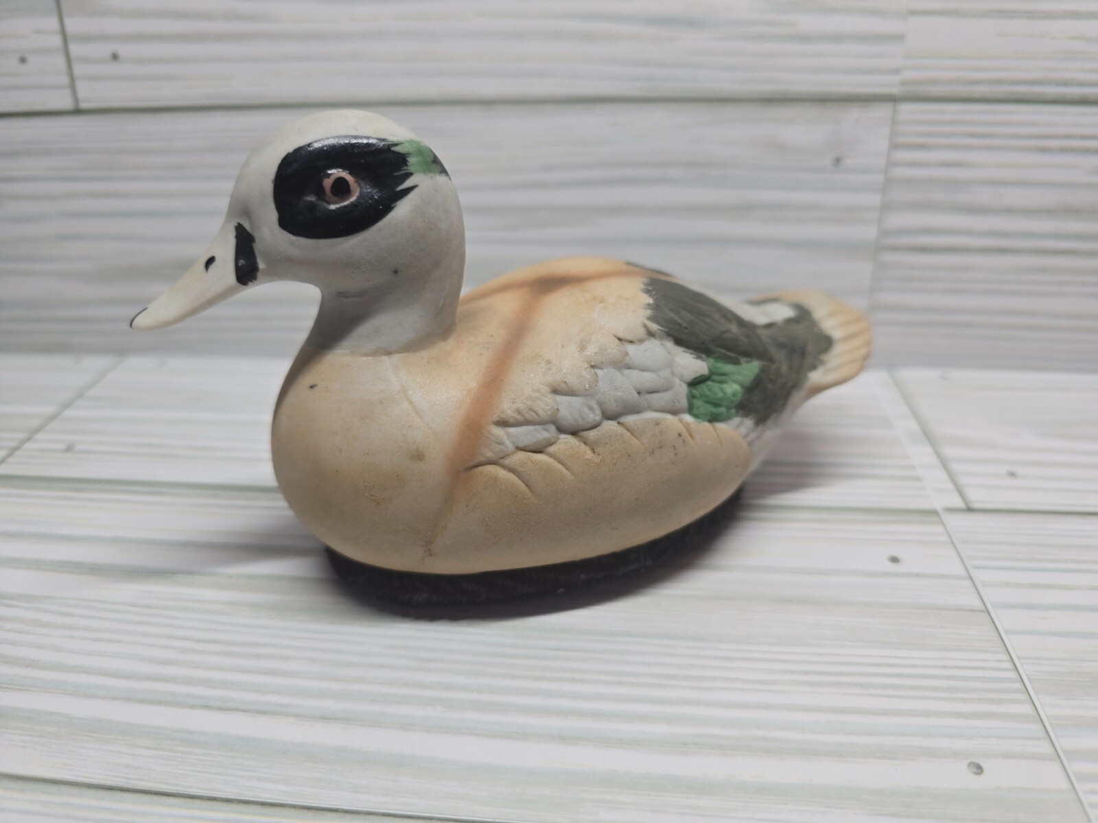 Vintage Hand Painted Porcelain Mallard Duck Decoy Figure Figurine 5.50\