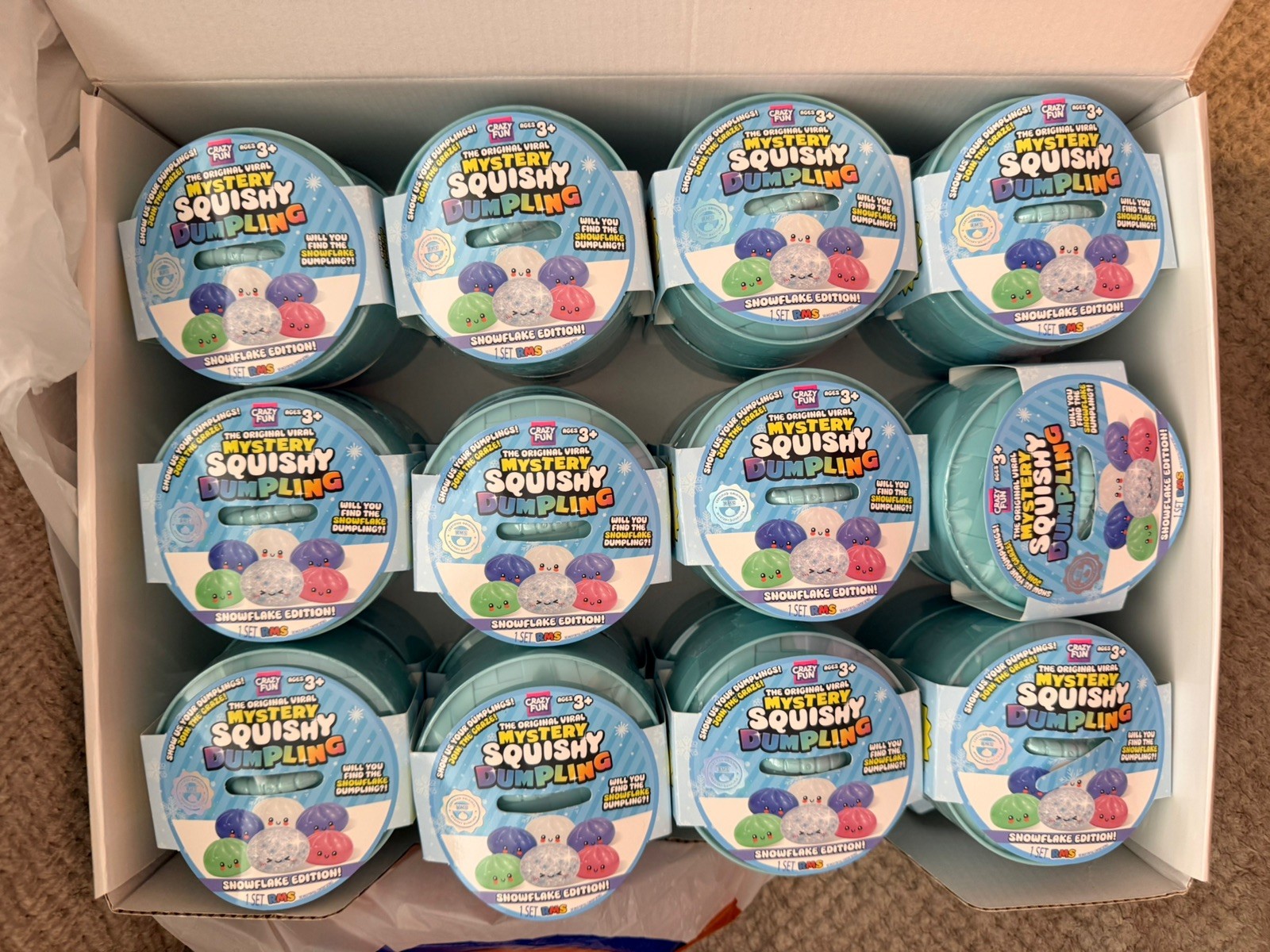 RMS Crazy Fun Dumpling FULL CASE OF 24 Hobby lobby snowflake crunch sealed ❄️ RMS Crazy Fun Dumpling FULL CASE OF 24 Hobby lobby snowflake crunch sealed ❄️