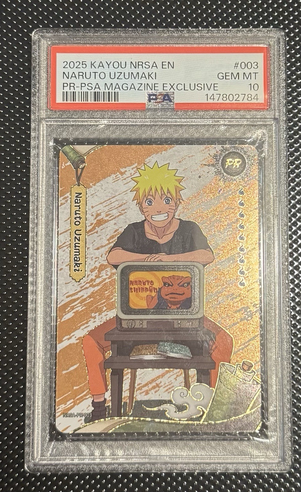 Kayou 2025 NRSA EN Naruto Uzumaki #003 PR-PSA Magazine Exclusive PSA 10