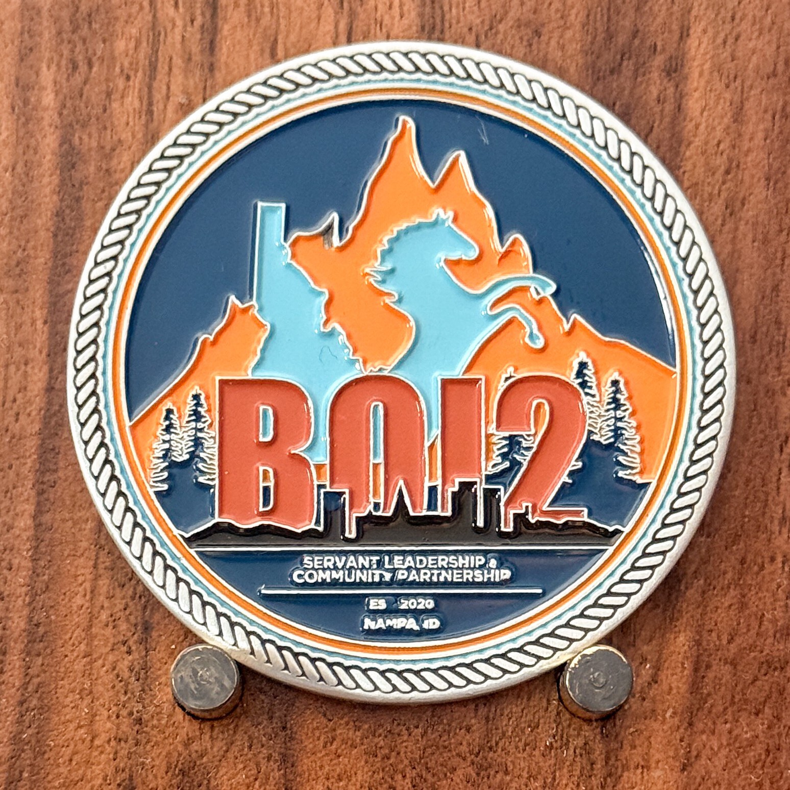 BOI2 Nampa Idaho Horse Mountain Northwest Loss Prevention Challenge Coin  1#38