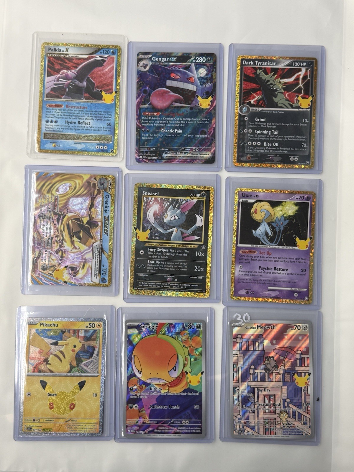 Pokemon 30Th Celebration Card Bundle Lot Mint Near Mint No Duplicates