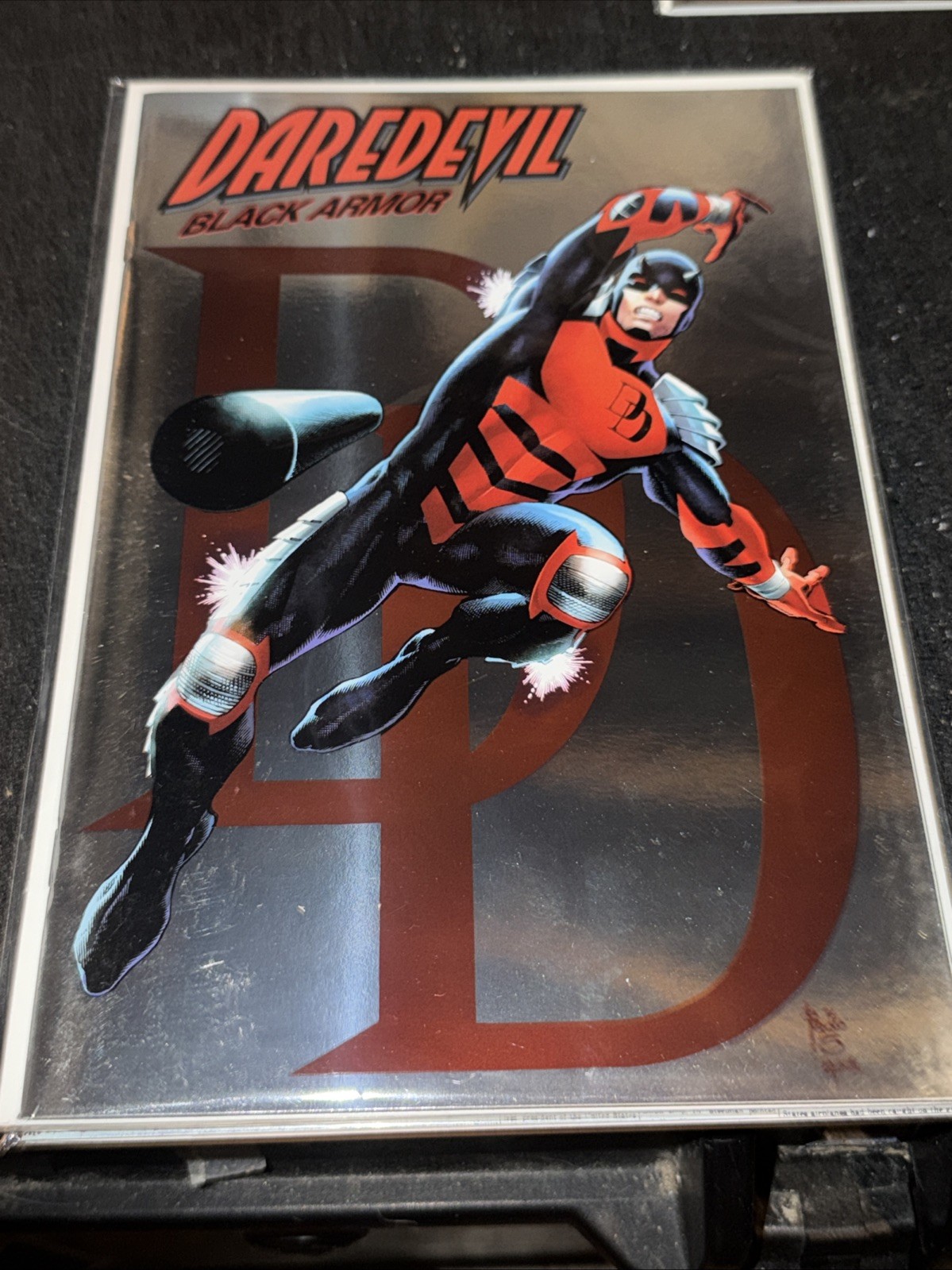 DAREDEVIL BLACK ARMOR 1 PAULO SIQUEIRA FOIL VARIANT (2023, MARVEL COMICS)