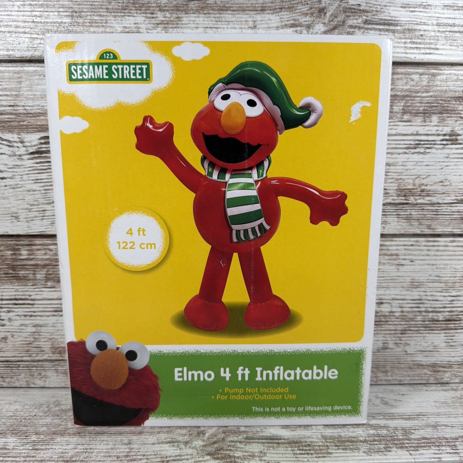 Sesame Street Elmo 4\' Inflatable Christmas Holiday Decoration (NEW/NIB)