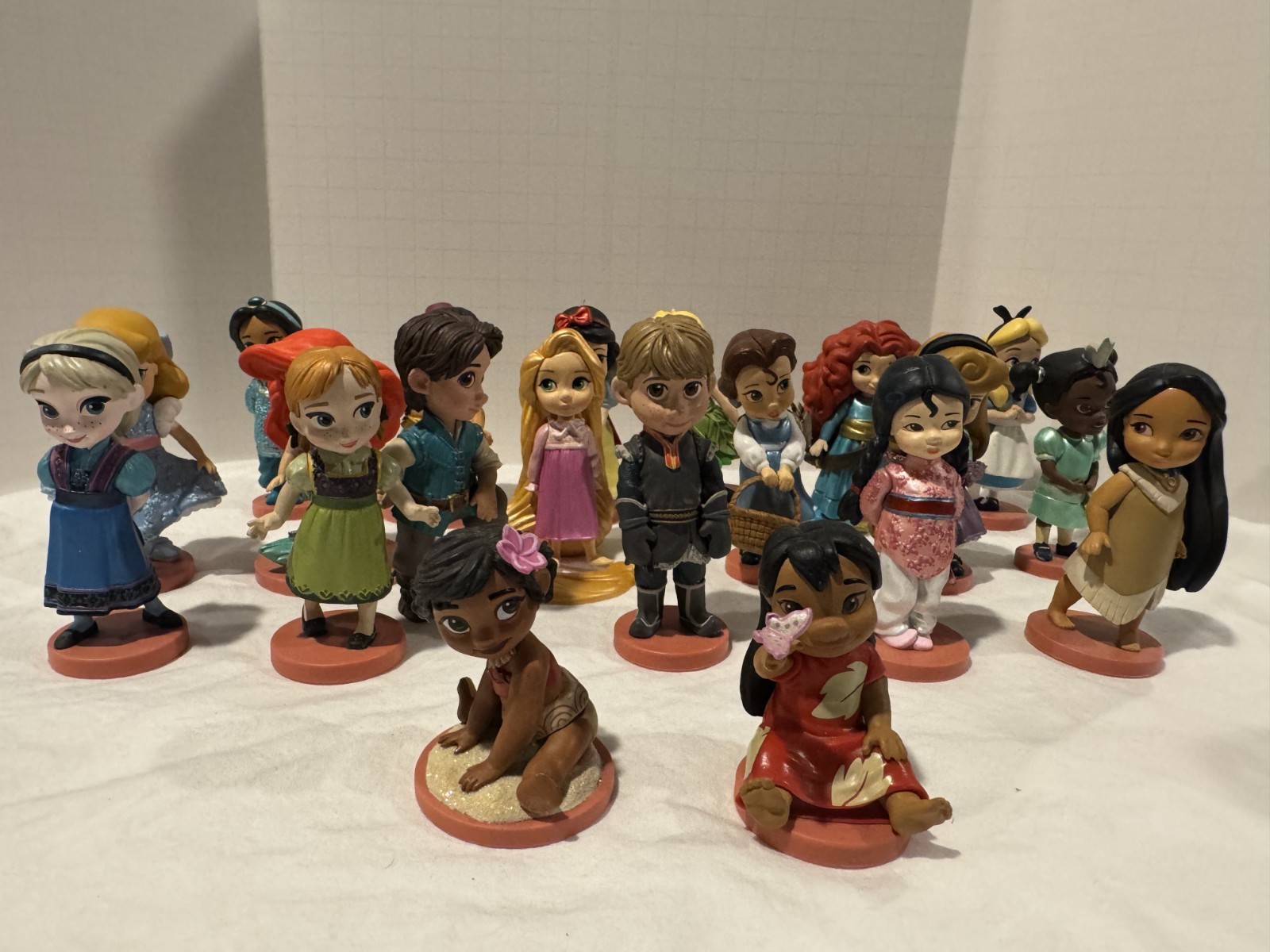 Disney Animators' Collection Deluxe Figurine Set, MINI Princesses, 20 count