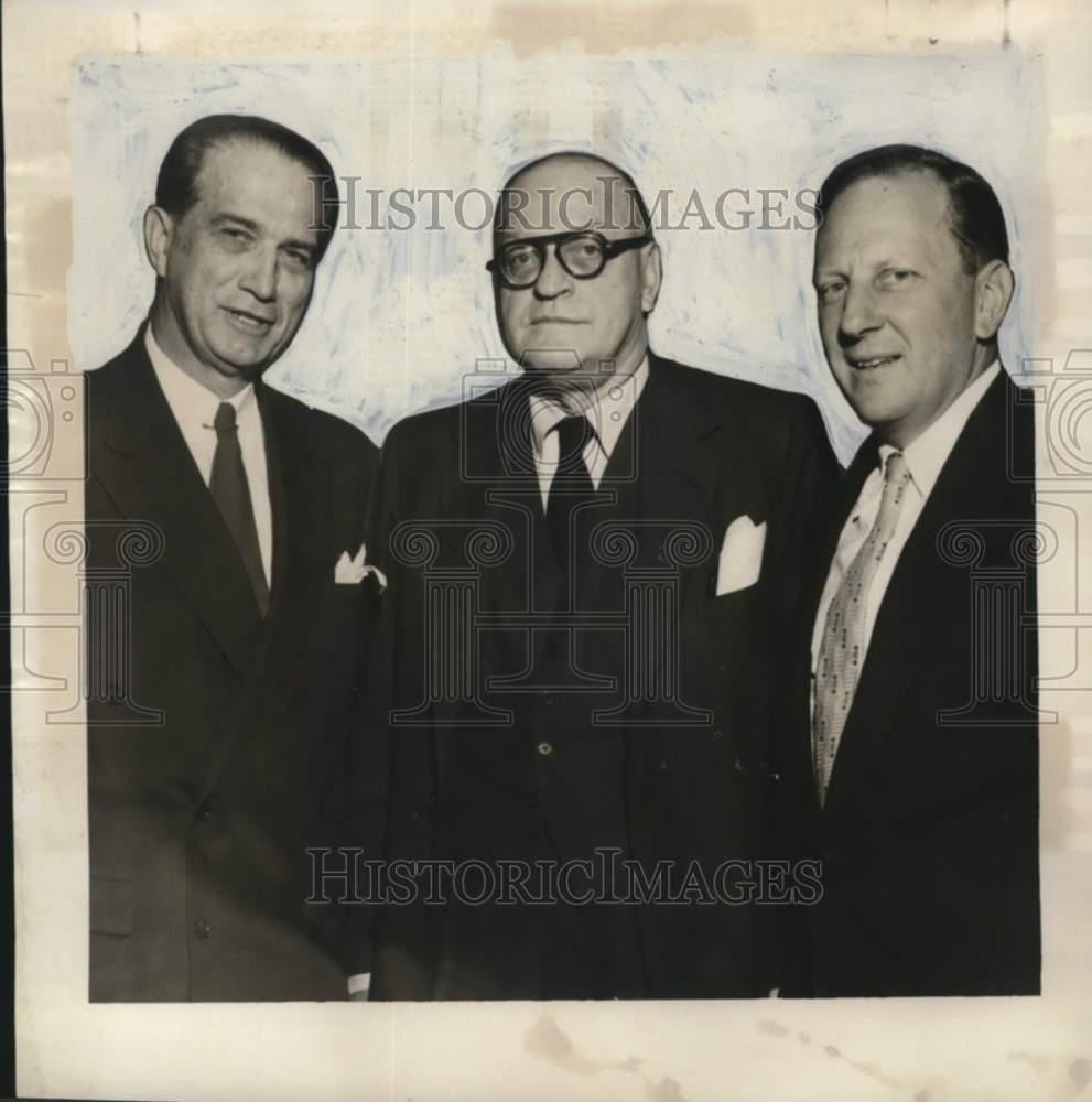 1955 Press Photo D.B. Tansill meets with Orleans businessmen - nox59588