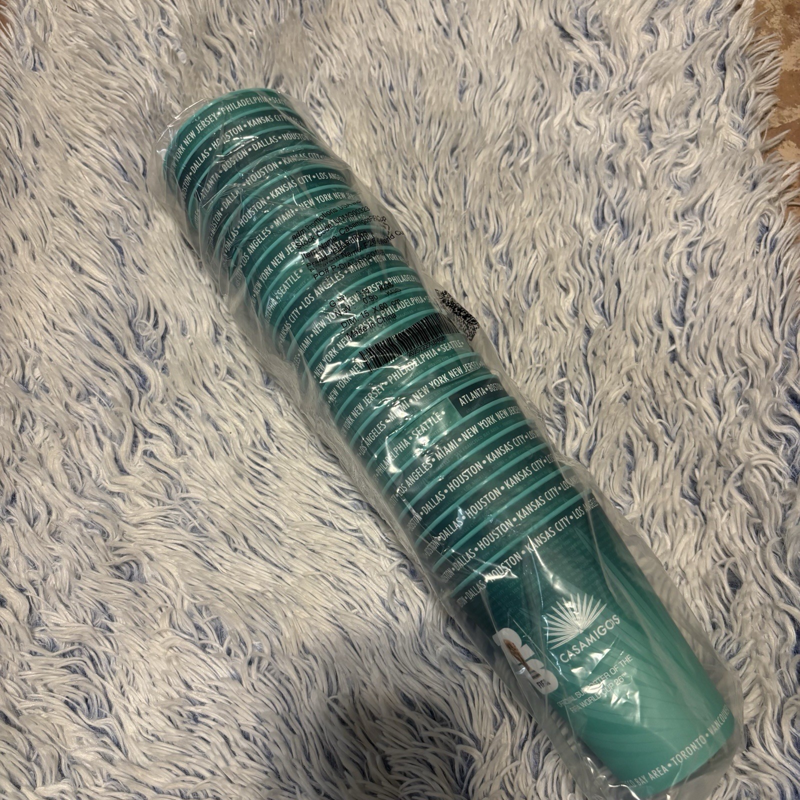 Casamigos Tequila World Cup Soccer Cups. (sleeve Of 25 Plastic Cups). New 2026