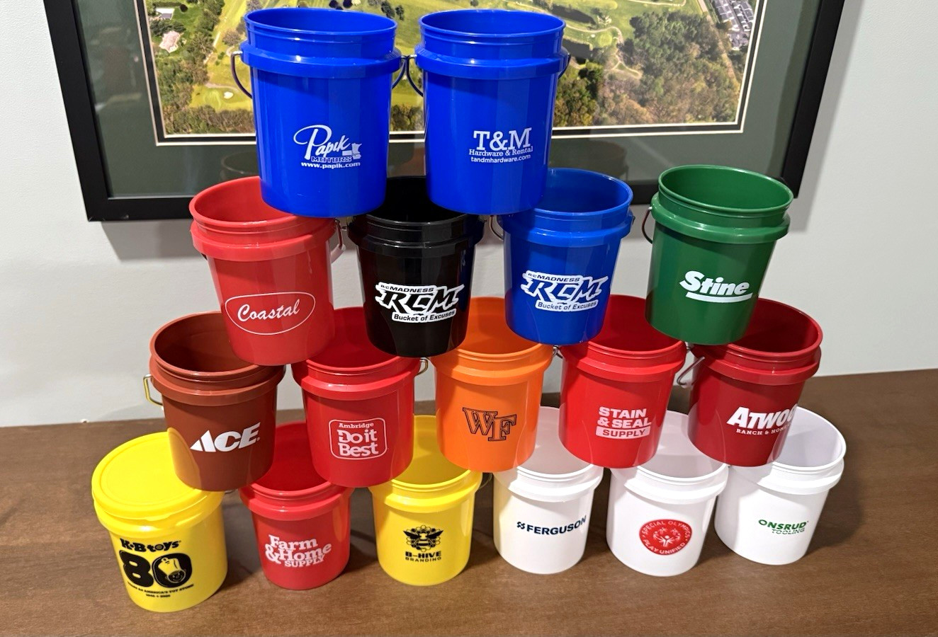59 Mini bucket collection lot. 59 total mini buckets 