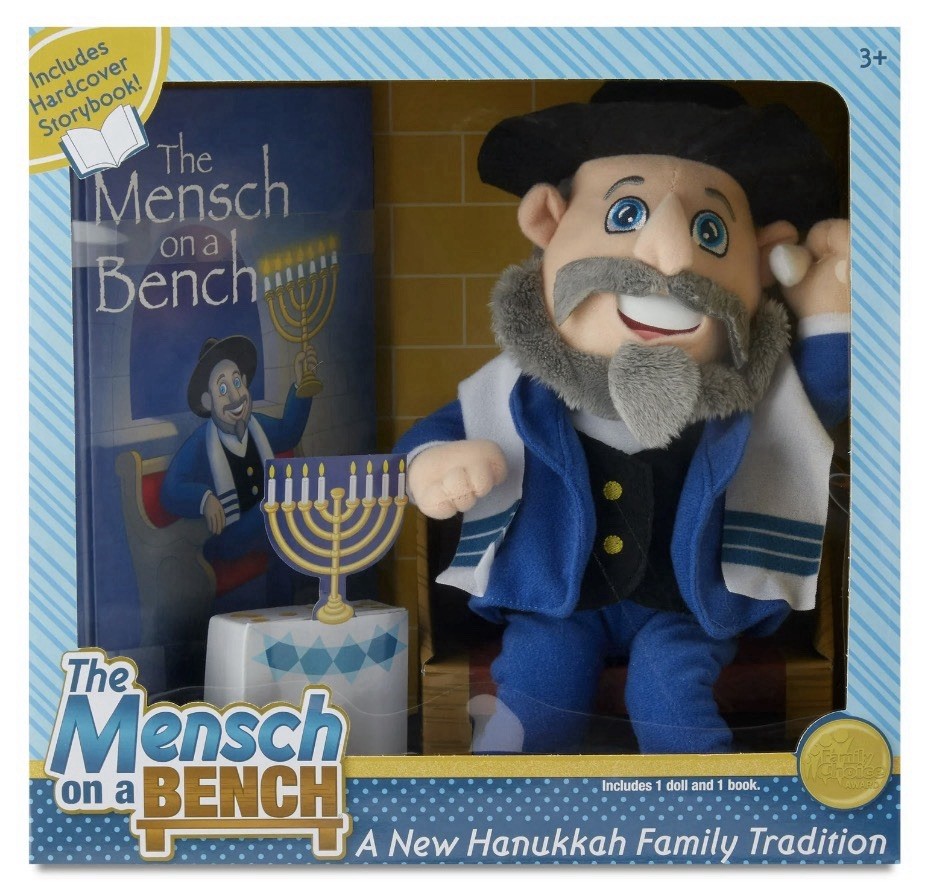 New The Mensch on a Bench Hanukkah Family Tradition with Doll & Storybook Book