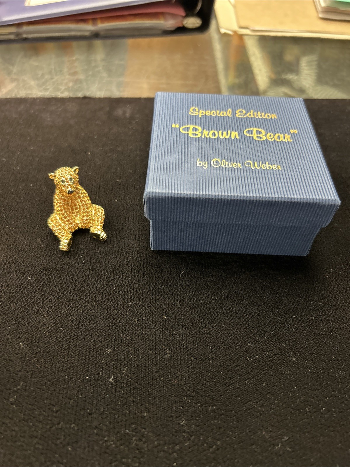 Oliver Weber Swarovski Gold Crystal Brown Bear SPECIAL EDITION NEW IN BOX Oliver Weber Swarovski Gold Crystal Brown Bear SPECIAL EDITION NEW IN BOX