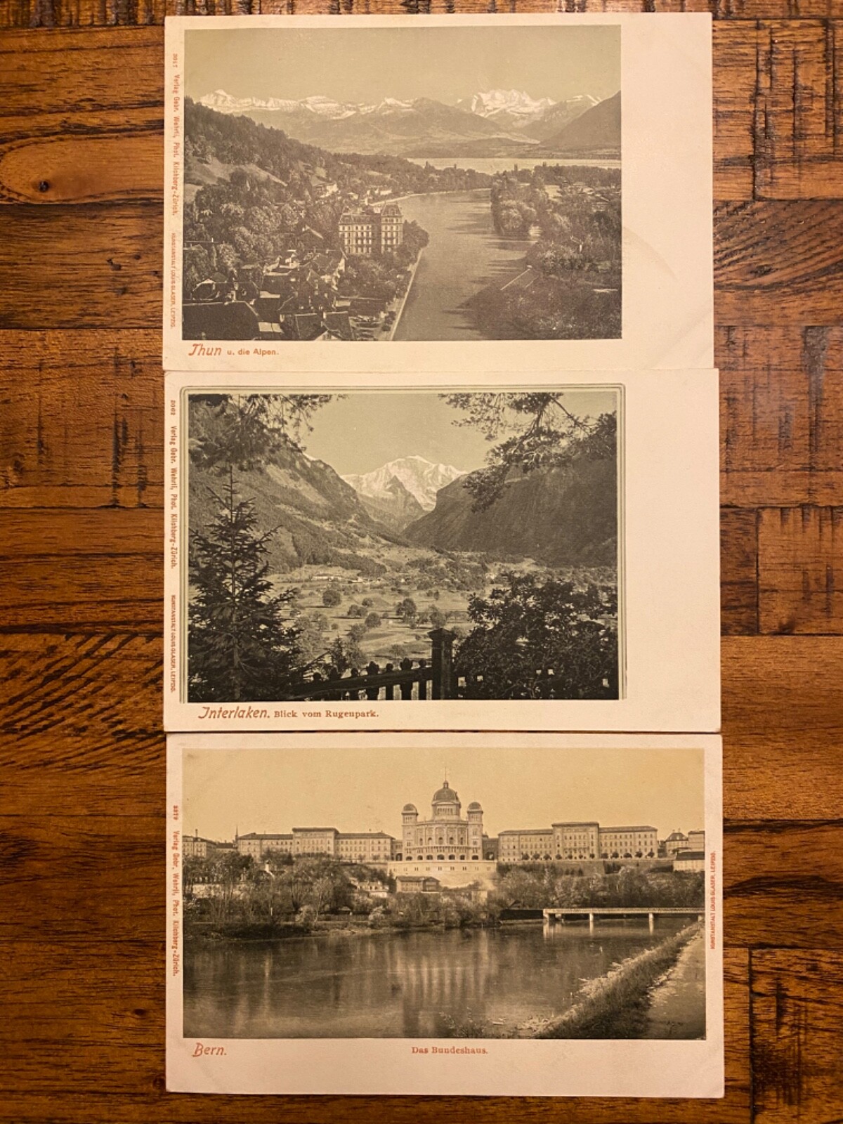 Vintage Postcards Early 1900s Golden Era Thun Interlaken Bern Switzerland Lot 3
