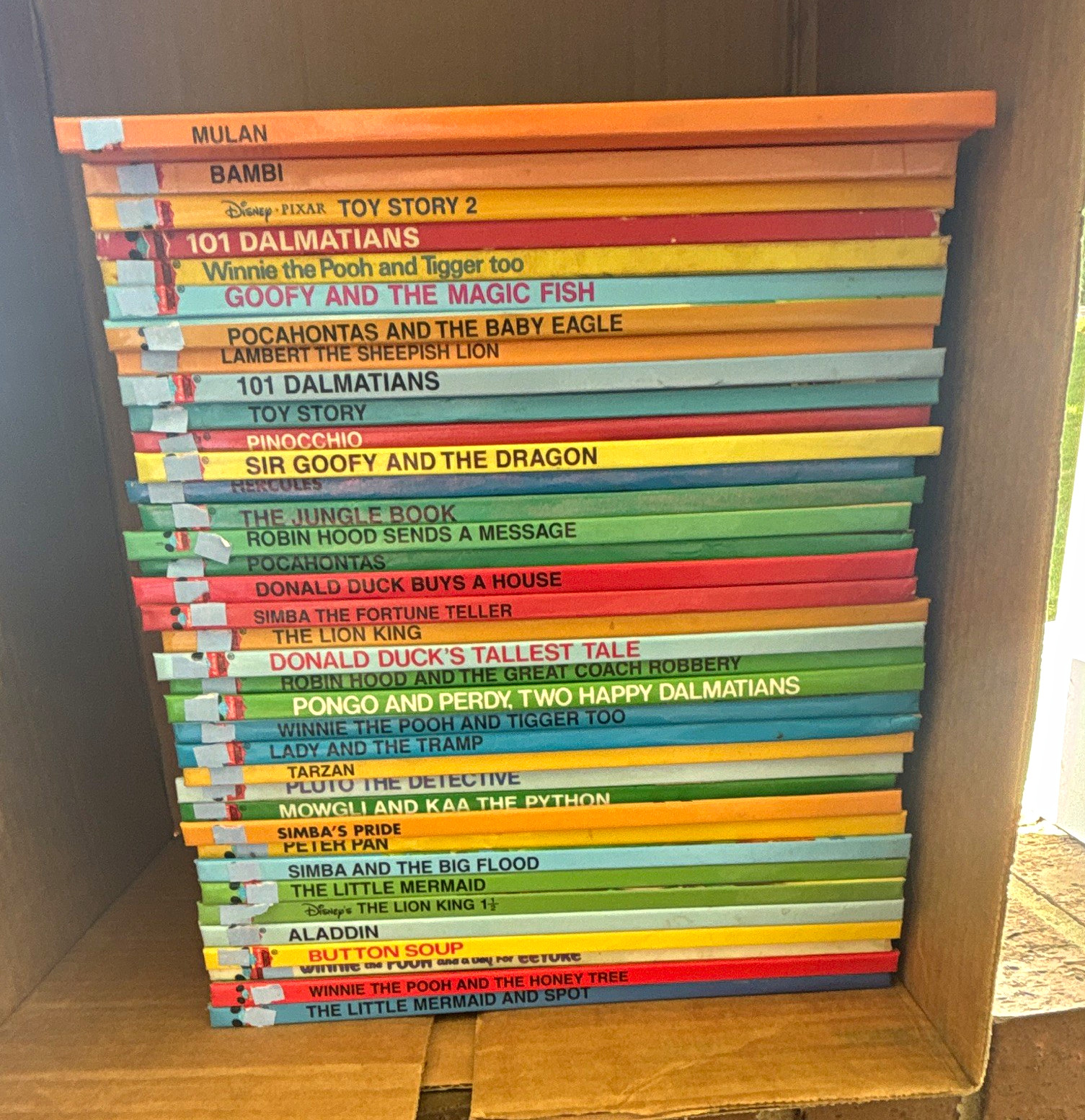 Disney Kids Book Lot -wonderful world of reading books 101 Dalmatian book lot 37