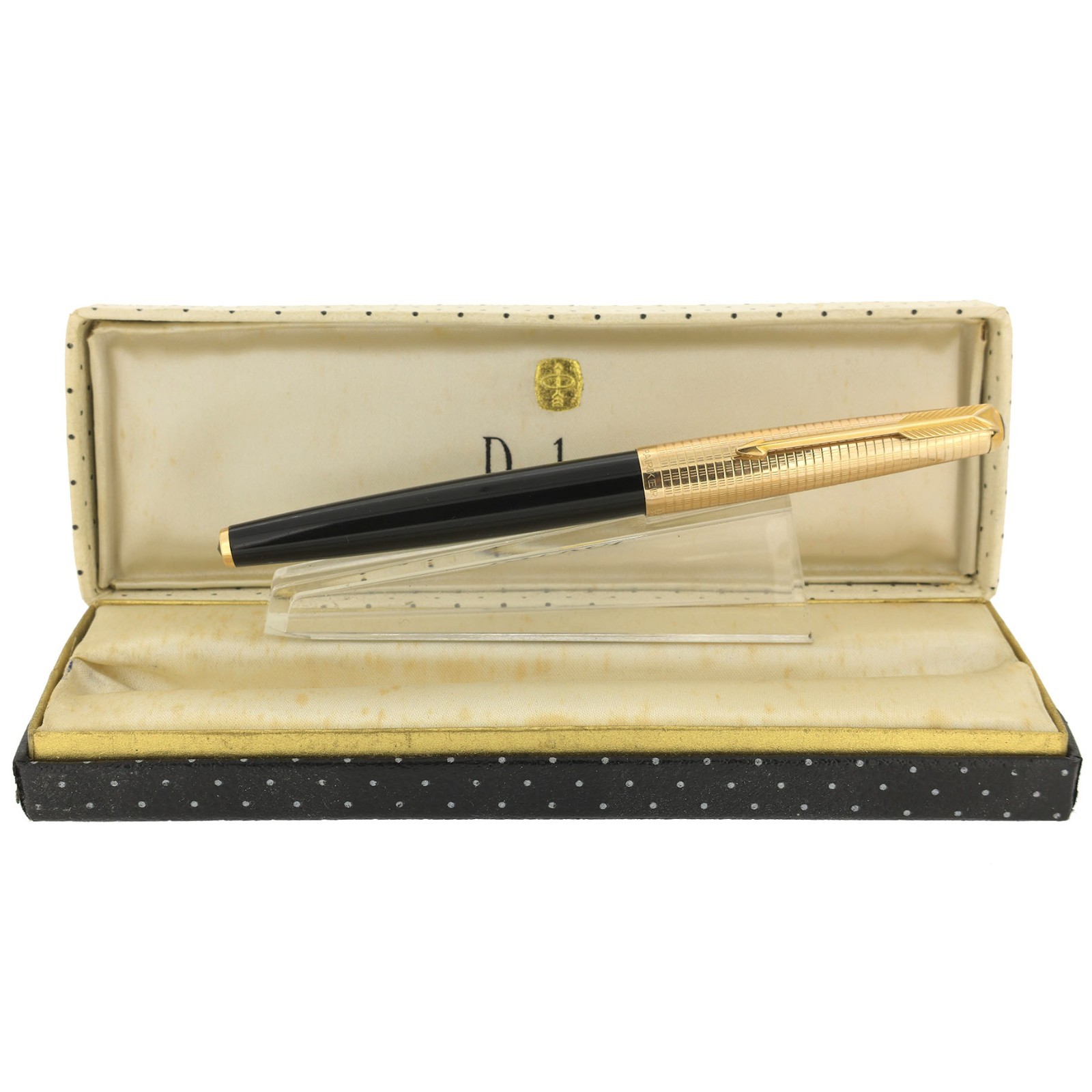 NEVER INKED 1972 PARKER 61 CONSORT CONVERTER FILLER 14K M NIB FOUNTAIN PEN MINT