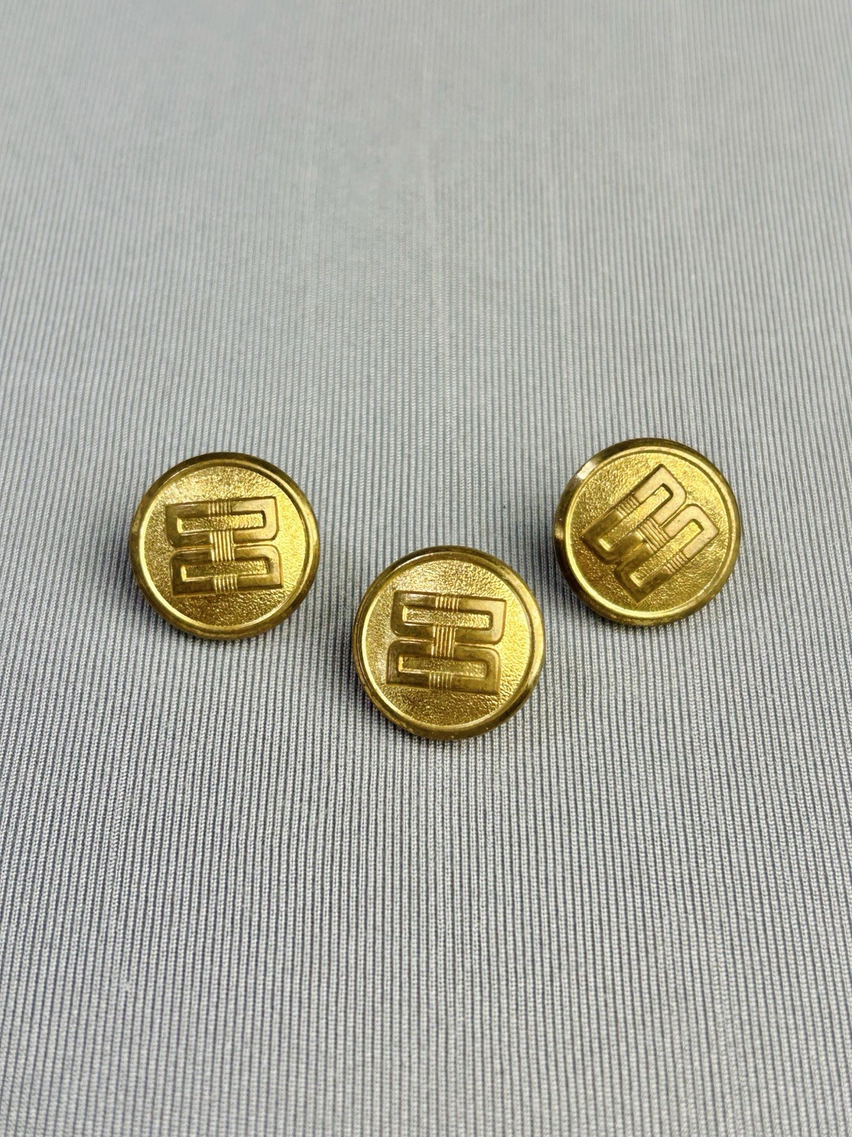 Vintage DAKS London Metal Gold Tone Small Buttons Lot Of 3 Vintage DAKS London Metal Gold Tone Small Buttons Lot Of 3