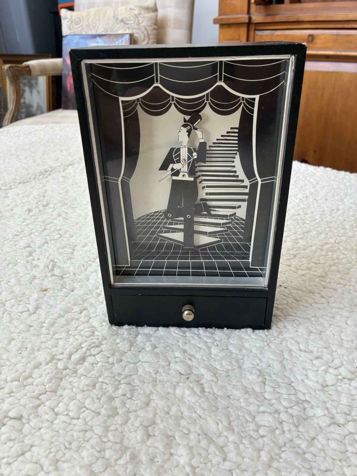 VINTAGE HORCHOW COLLECTION JAPAN ANIMATED MUSIC BOX – DANCING MAN 🎩