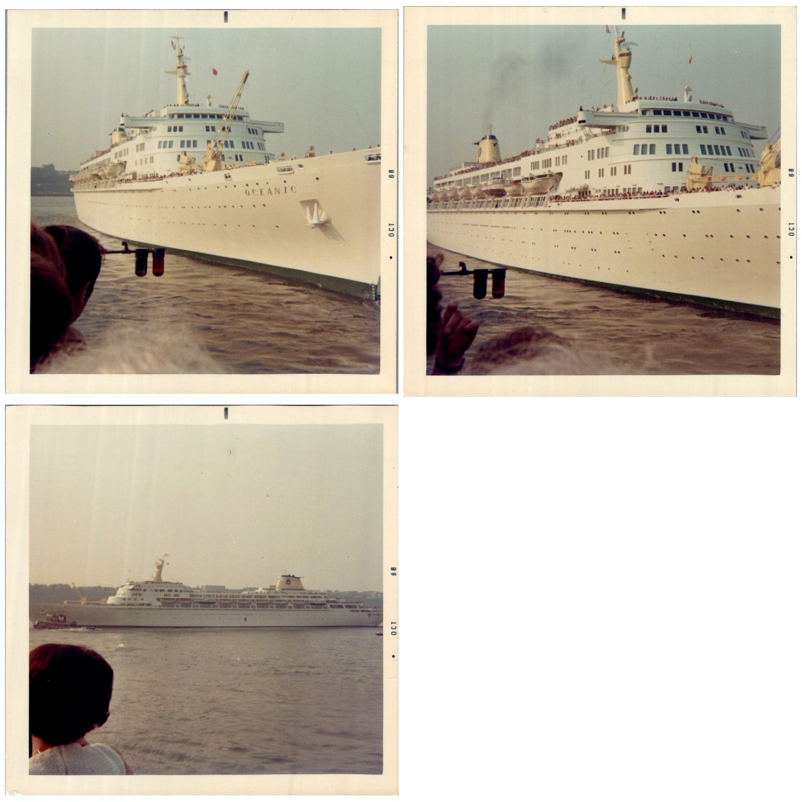 SS Oceanic October 1968 Ocean Liner Lot of 3 Photographs SS Oceanic October 1968 Ocean Liner Lot of 3 Photographs