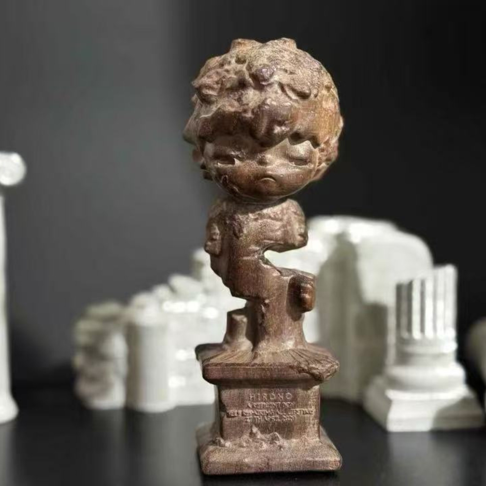 Hand-Carved Wooden Hirono Reshape Figurine | Unique Collection For Hirono Lovers