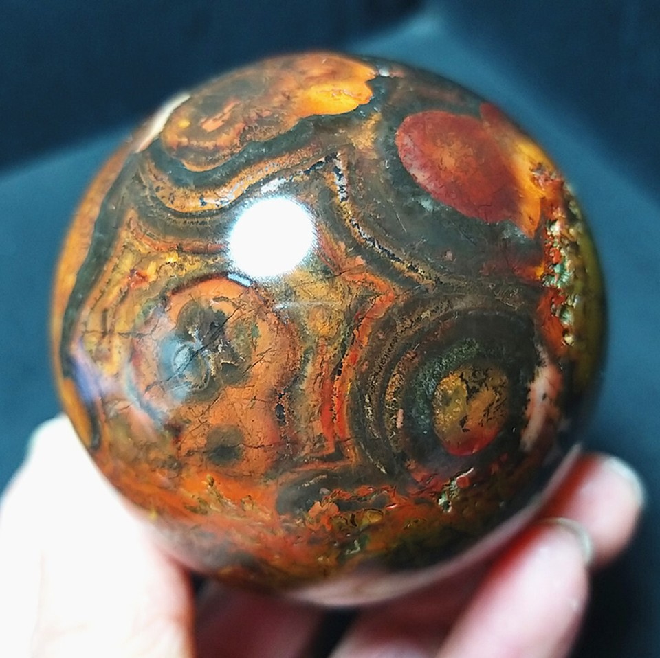 RARE 339.2G Natural Inner Mongolia Gobi Agate Eyes Agate/Stone The ball CA4332