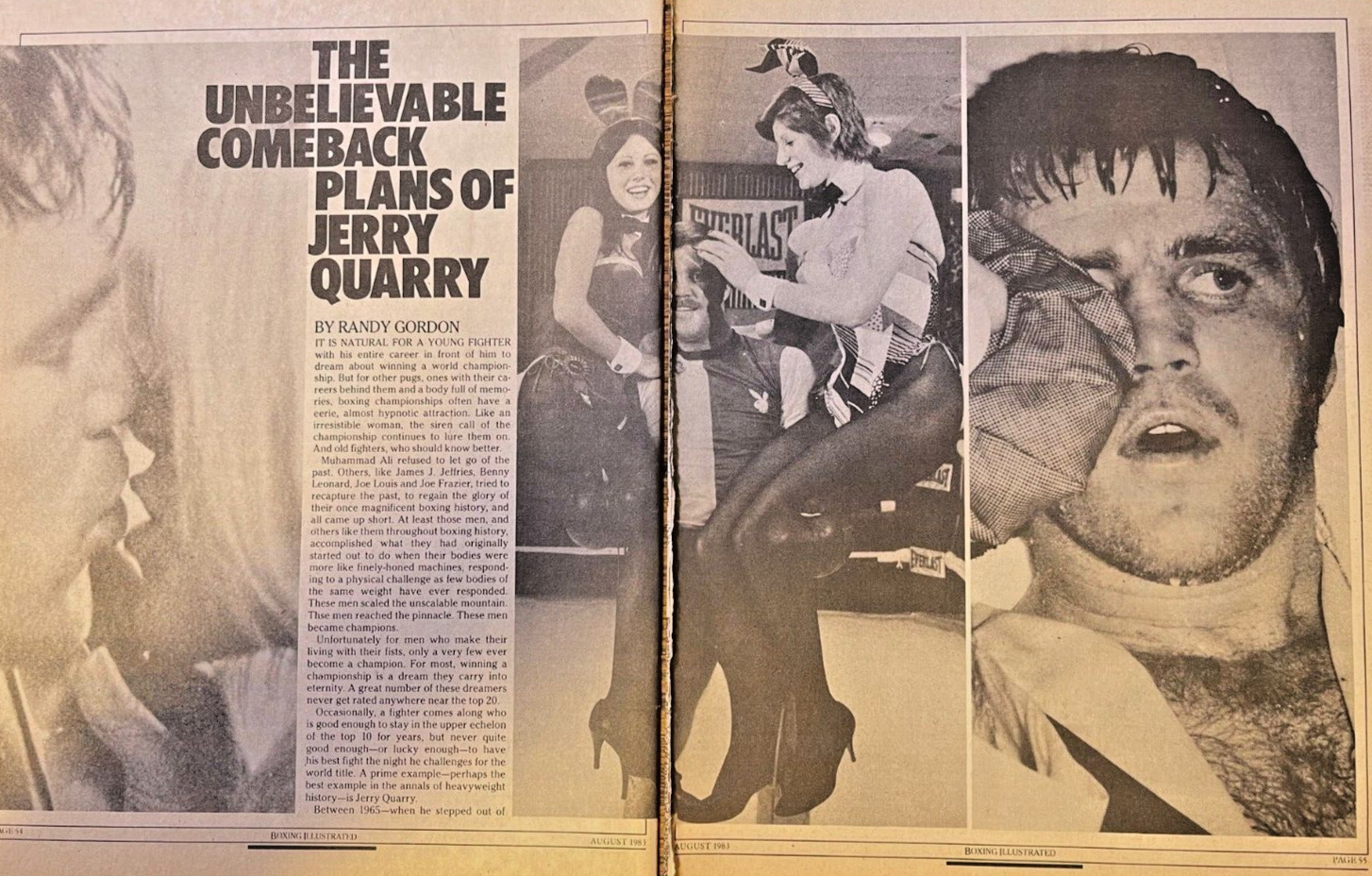 1983 Boxer Jerry Quarry Making A Comeback