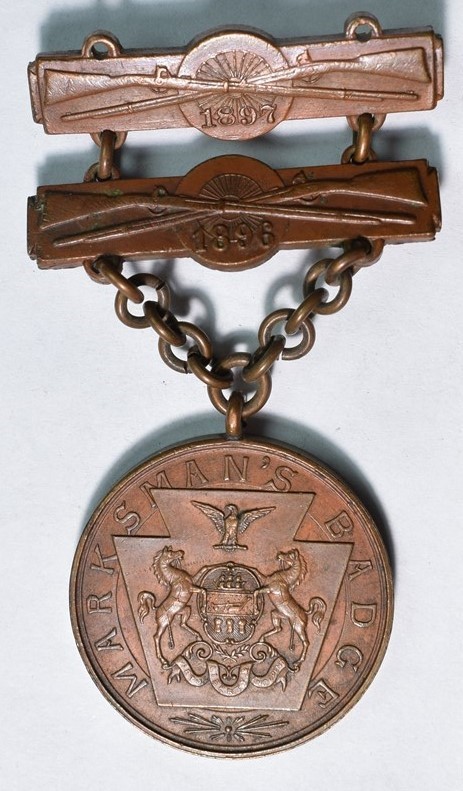 Antique 1896/1897 National Guard Pennsylvania Mark\'s Man\'s Badge
