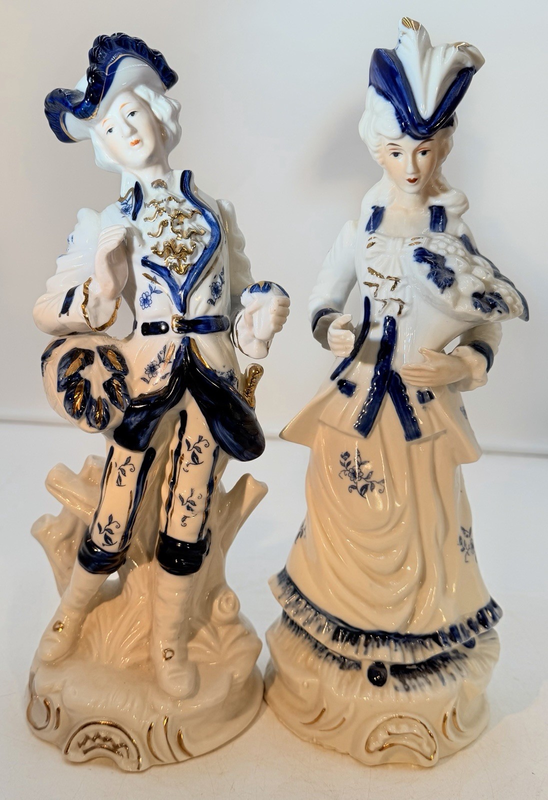VTG Ltd Edition FEI Fine Porcelain Figurines George & Martha 12.5” #Z-1001