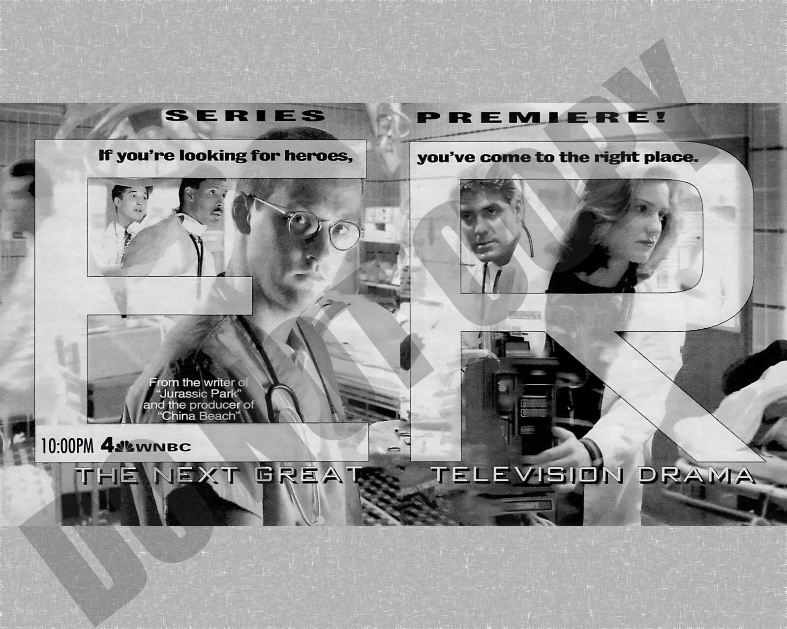 1994 ER TV Show Series Premiere In New York City Magazine Promo Ad 8x10 Photo